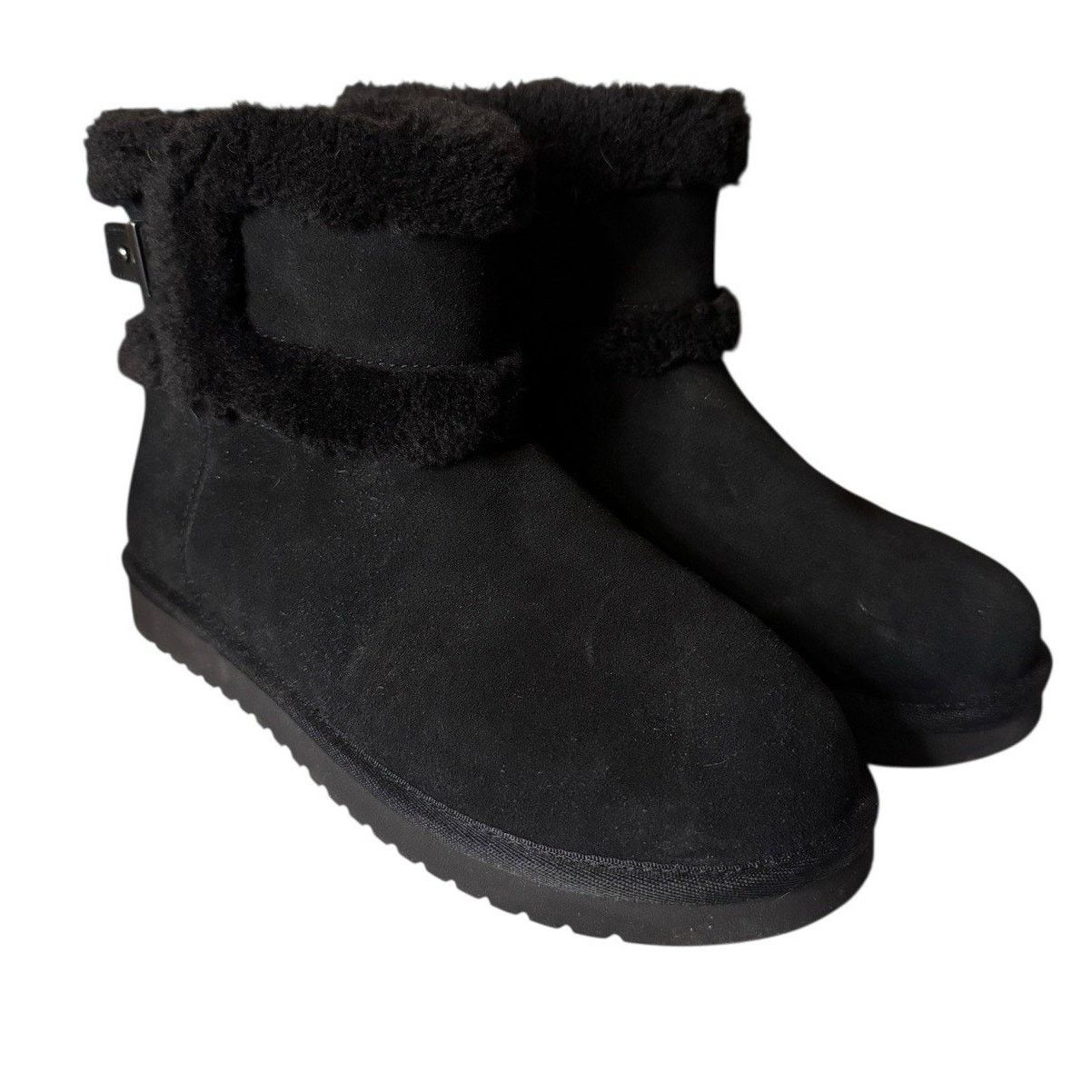 Koolaburra Koolaburra by UGG Women's Barlee Mini Suede Boots Black Size US 9 / IT 39 - 1 Thumbnail
