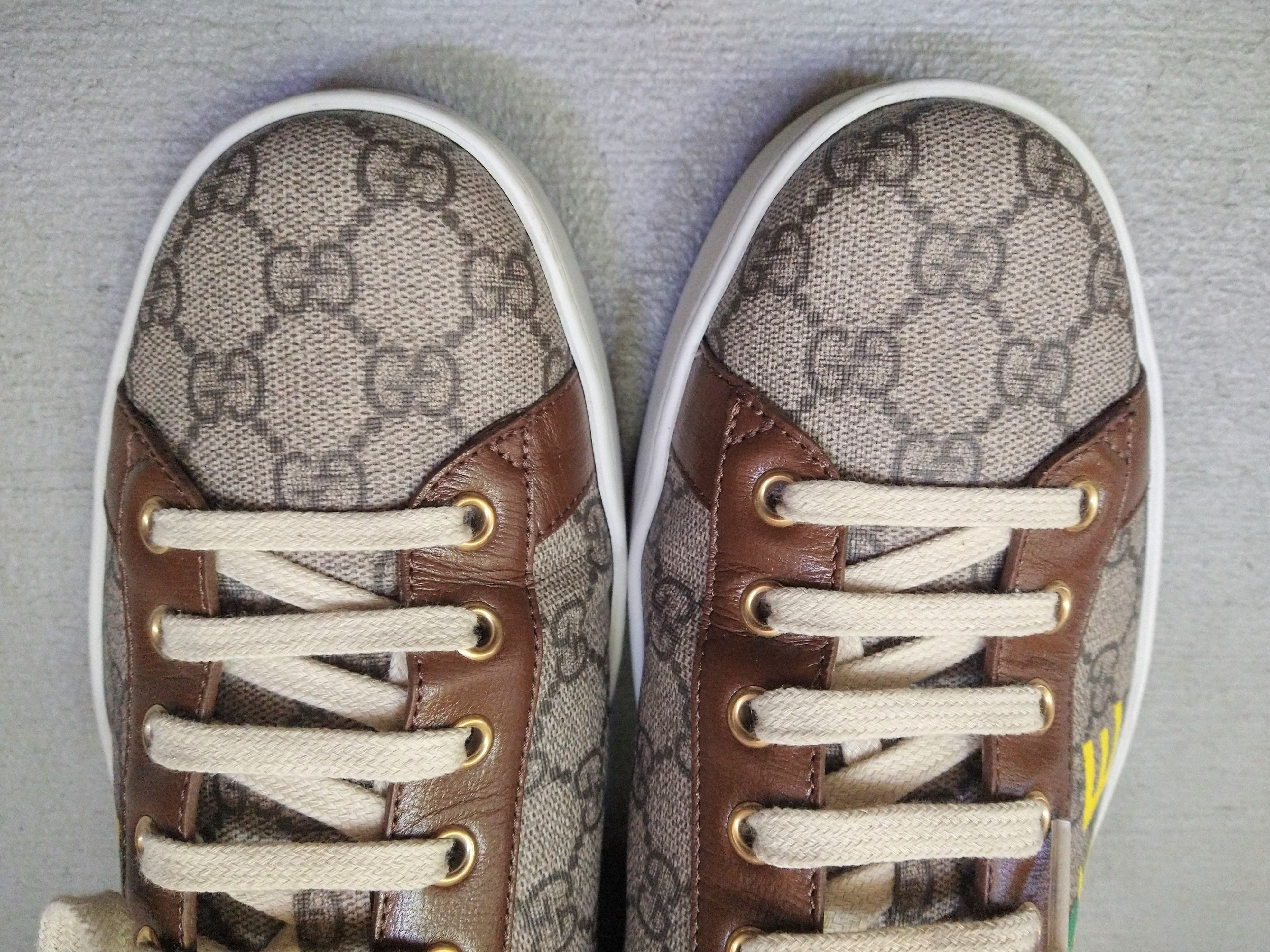 Gucci Gucci Ace Sneakers Size 10.5 Monogram Brown Green Low Size US 10.5 / EU 43-44 - 3 Thumbnail