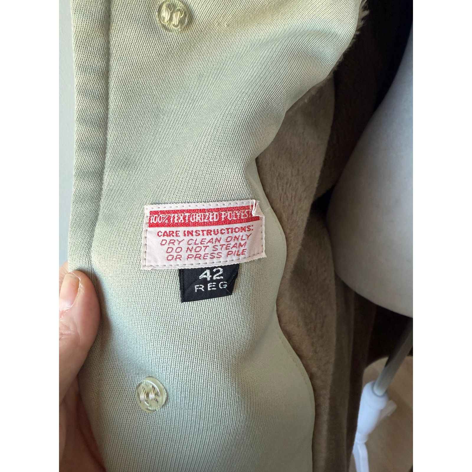 Vintage Vintage Sage Green Fur Collar Coat size 42 Size M / US 6-8 / IT 42-44 - 4 Thumbnail