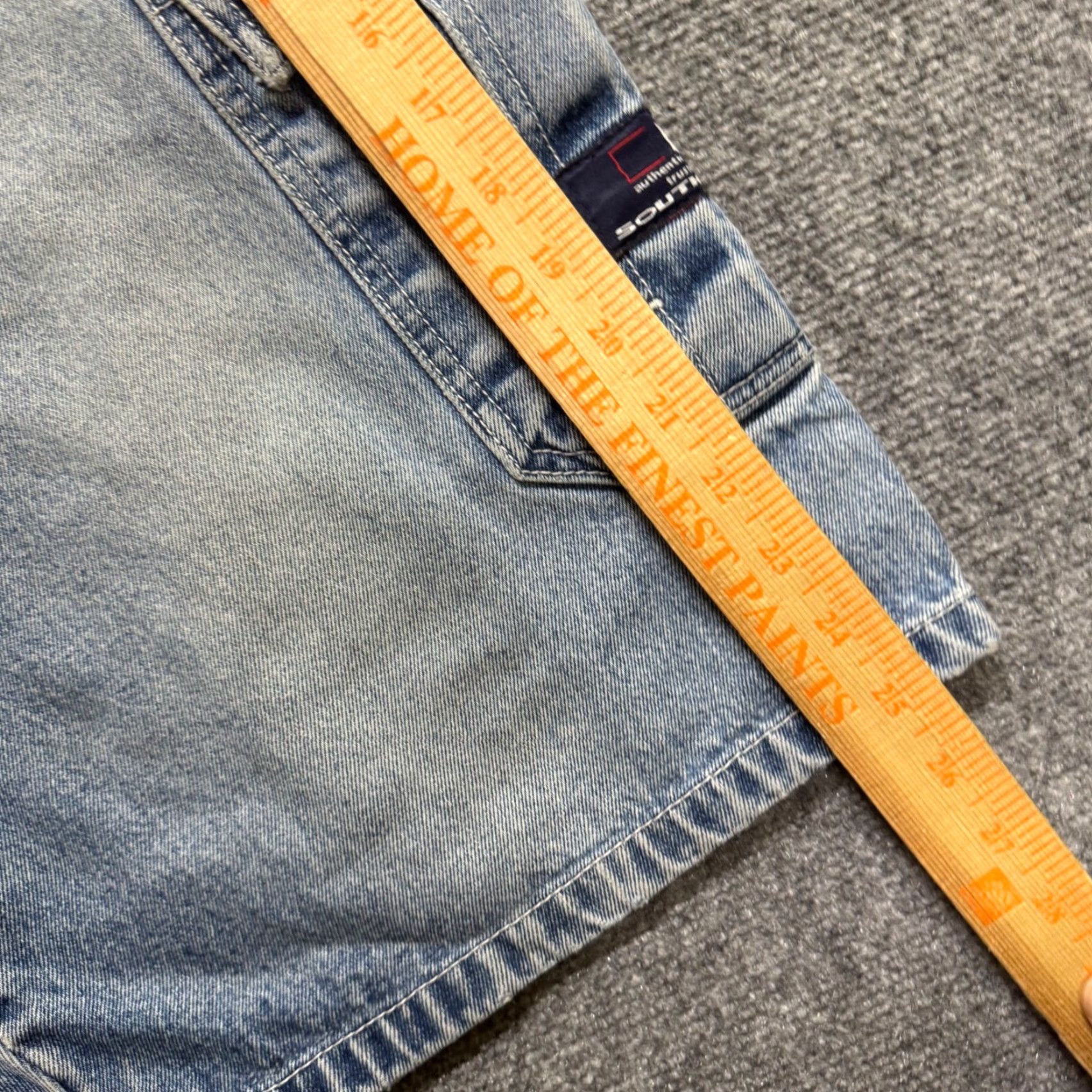 Southpole VINTAGE Southpole Baggy Jeans Short Y2K 36 Light Blue Washed Jorts Grunge Mens Size US 36 / EU 52 - 5 Thumbnail