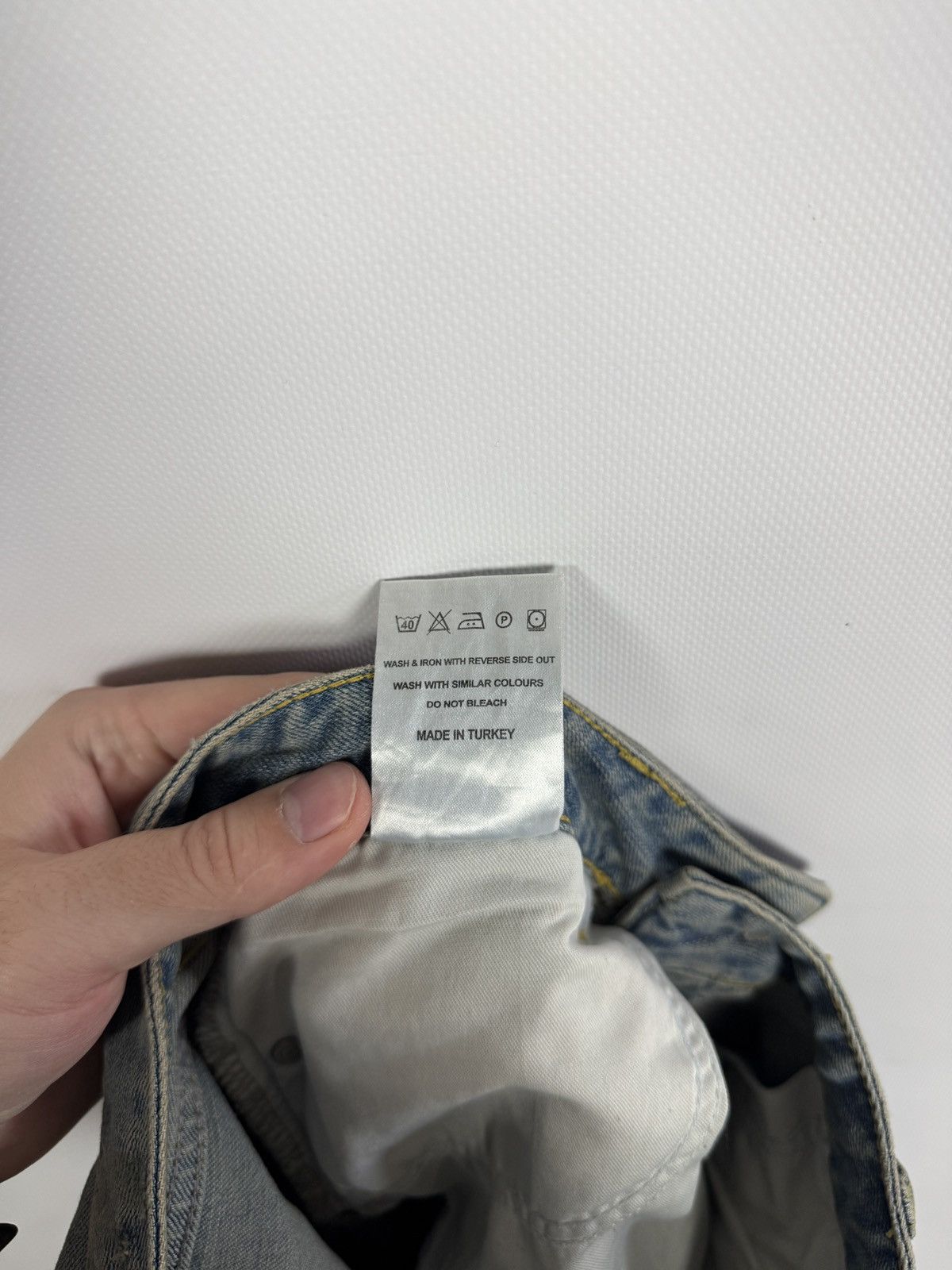 Represent Clo. Represent Destroyer Indigo Skinny Jeans Distressed Denim 30 Size US 30 / EU 46 - 11 Thumbnail