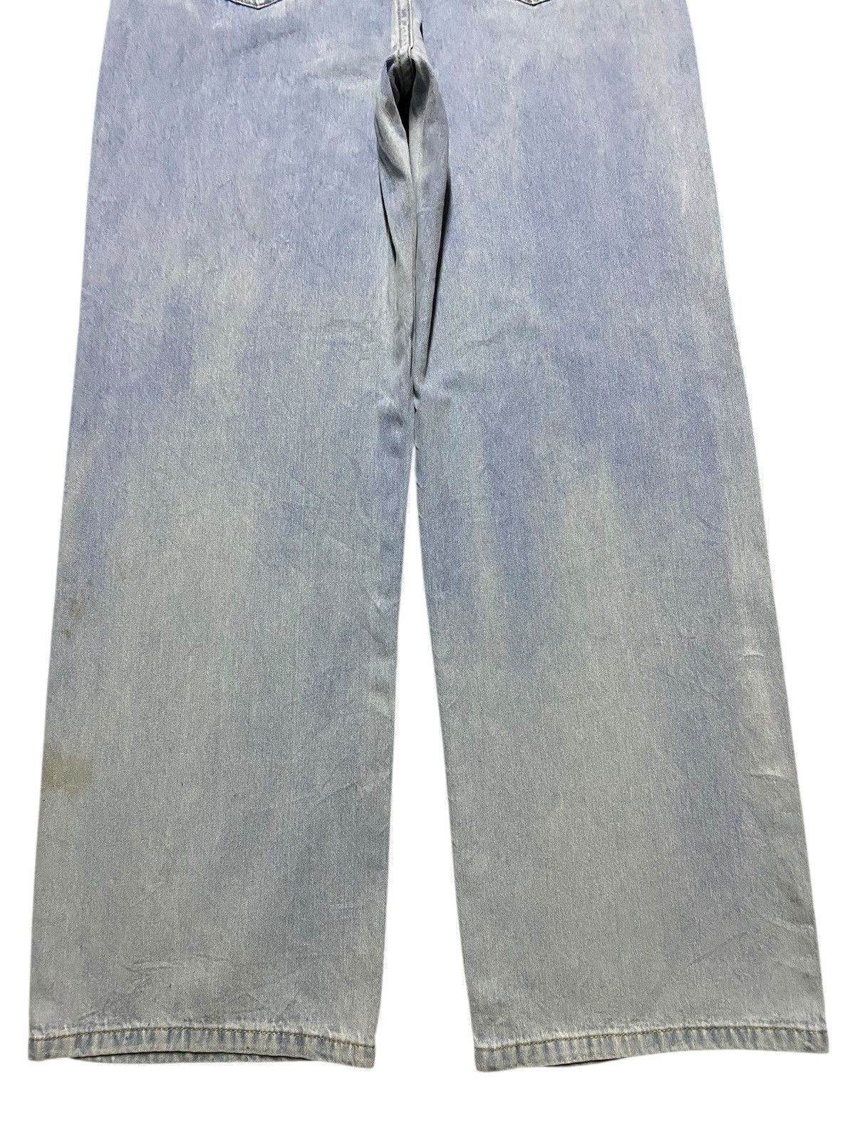 Japanese Brand Dazy Wide Leg Light Wash Jeans Minimalist Korean Style Size US 30 / EU 46 - 6 Thumbnail