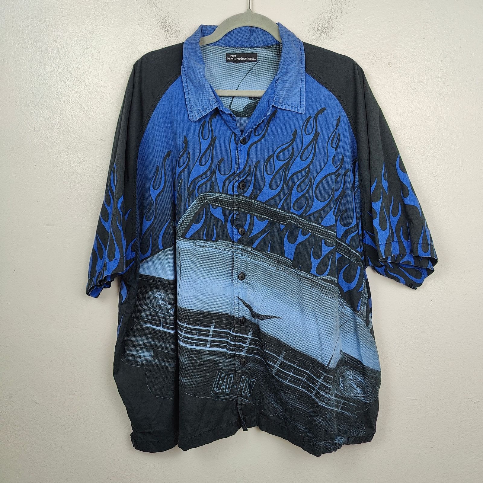 Other Vintage Y2K No Boundaries Button Up Shirt Mens XXL Blue Size US XXL / EU 58 / 5 - 1 Thumbnail