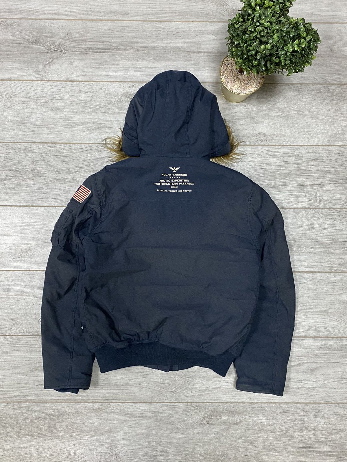 Alpha Industries Alpha Industries 🇺🇸 vintage n2b fur attached hood bomber Size US S / EU 44-46 / 1 - 9 Thumbnail