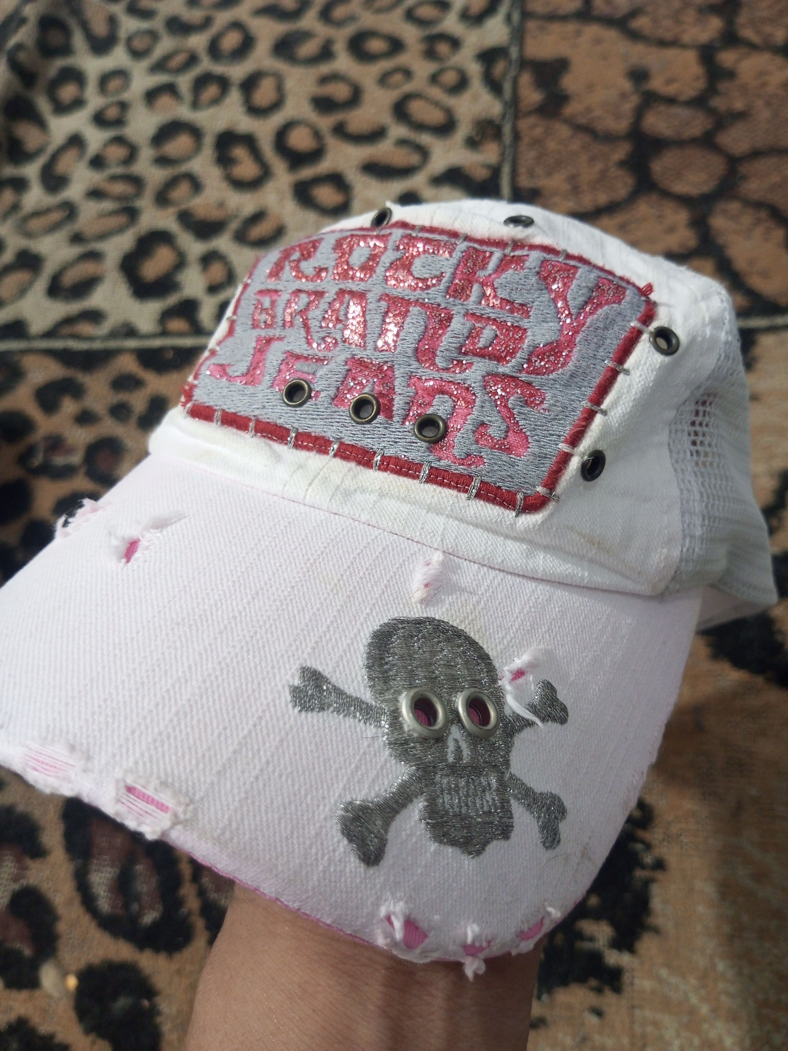 Vintage Vintage distressed Rocky brand jeans tracker hat Size ONE SIZE - 1 Thumbnail
