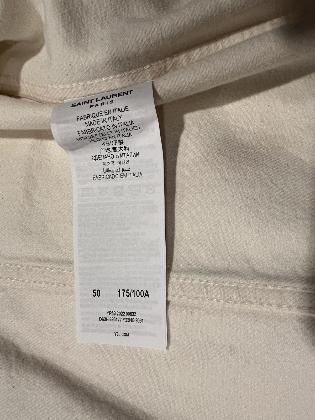 Saint Laurent Paris Saint Laurent men’s denim jacket. Size US M / EU 48-50 / 2 - 11 Thumbnail
