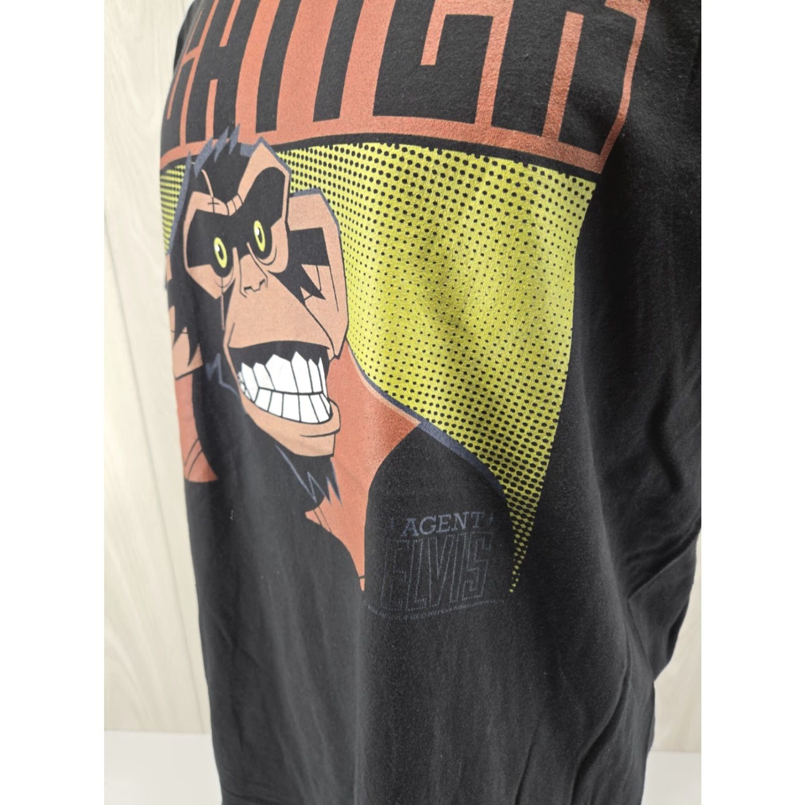Vintage Agent Elvis Scatter Shirt T-Shirt Size Large Men's Black Cotton Regular 90s Cartoon Holiday School T-Shirt Size US L / EU 52-54 / 3 - 6 Thumbnail