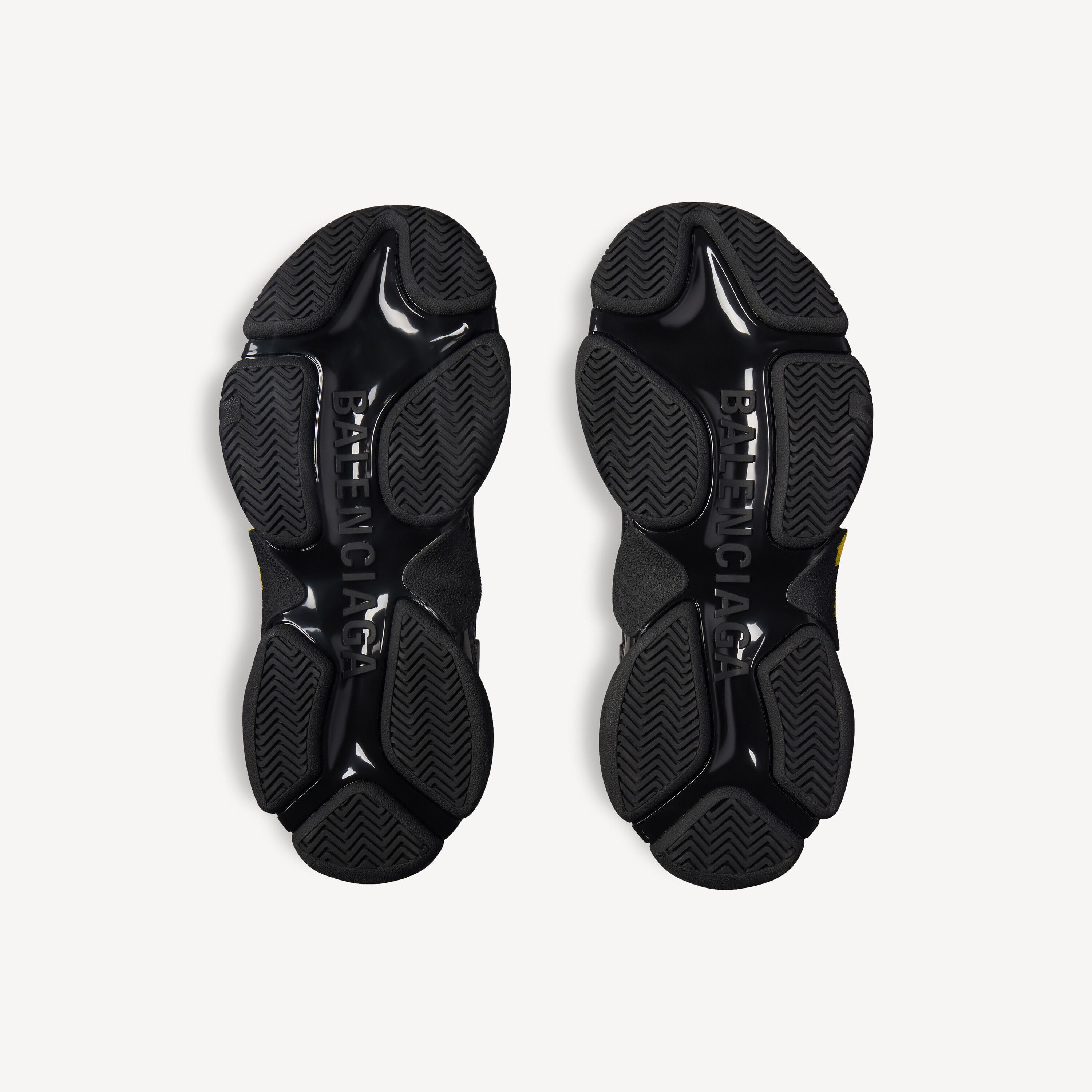 Balenciaga os11x0126 Triple S Tape Type Sneakers in Black Size US 9 / EU 42 - 5 Thumbnail