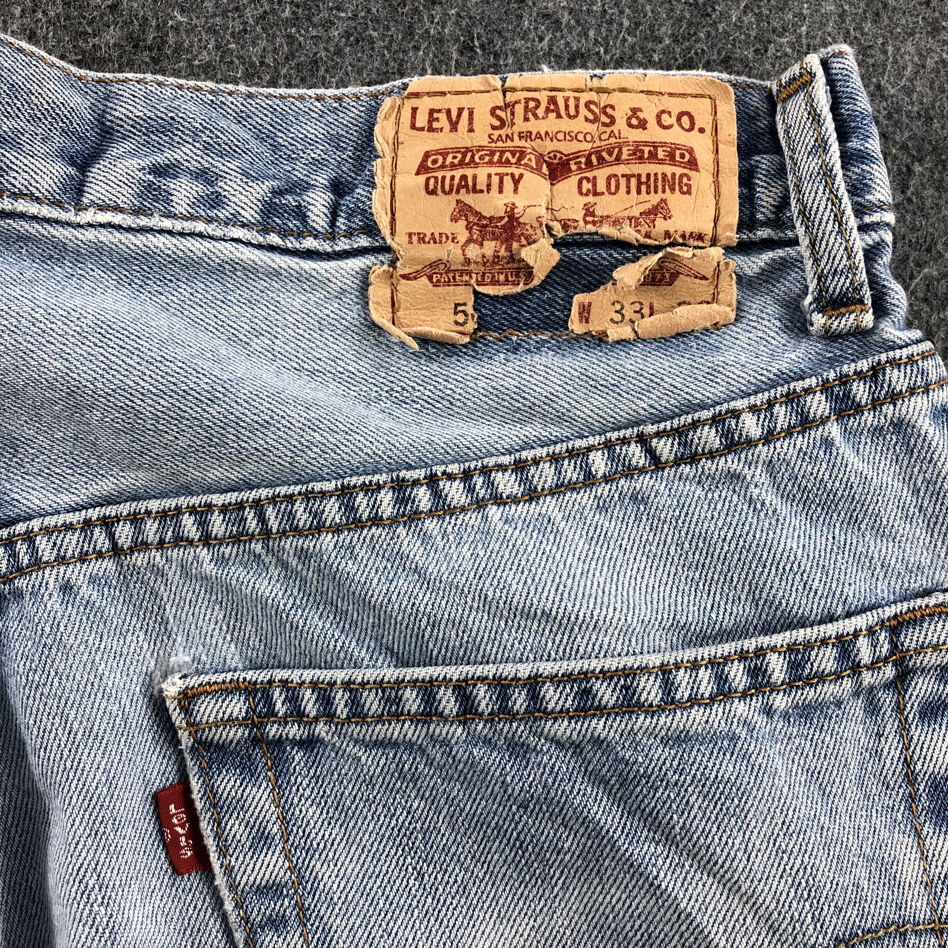 Levi's Vintage Light Wash Levis 505 Distress Jeans-J1245 Size US 32 / EU 48 - 5 Thumbnail