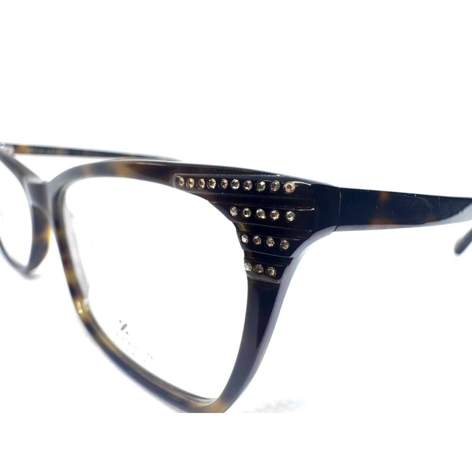 SERAPHIN SERAPHIN SHIMMER 13 TORT TORTOISE BROWN CRYSTALS EYEGLASSES Size ONE SIZE - 5 Thumbnail