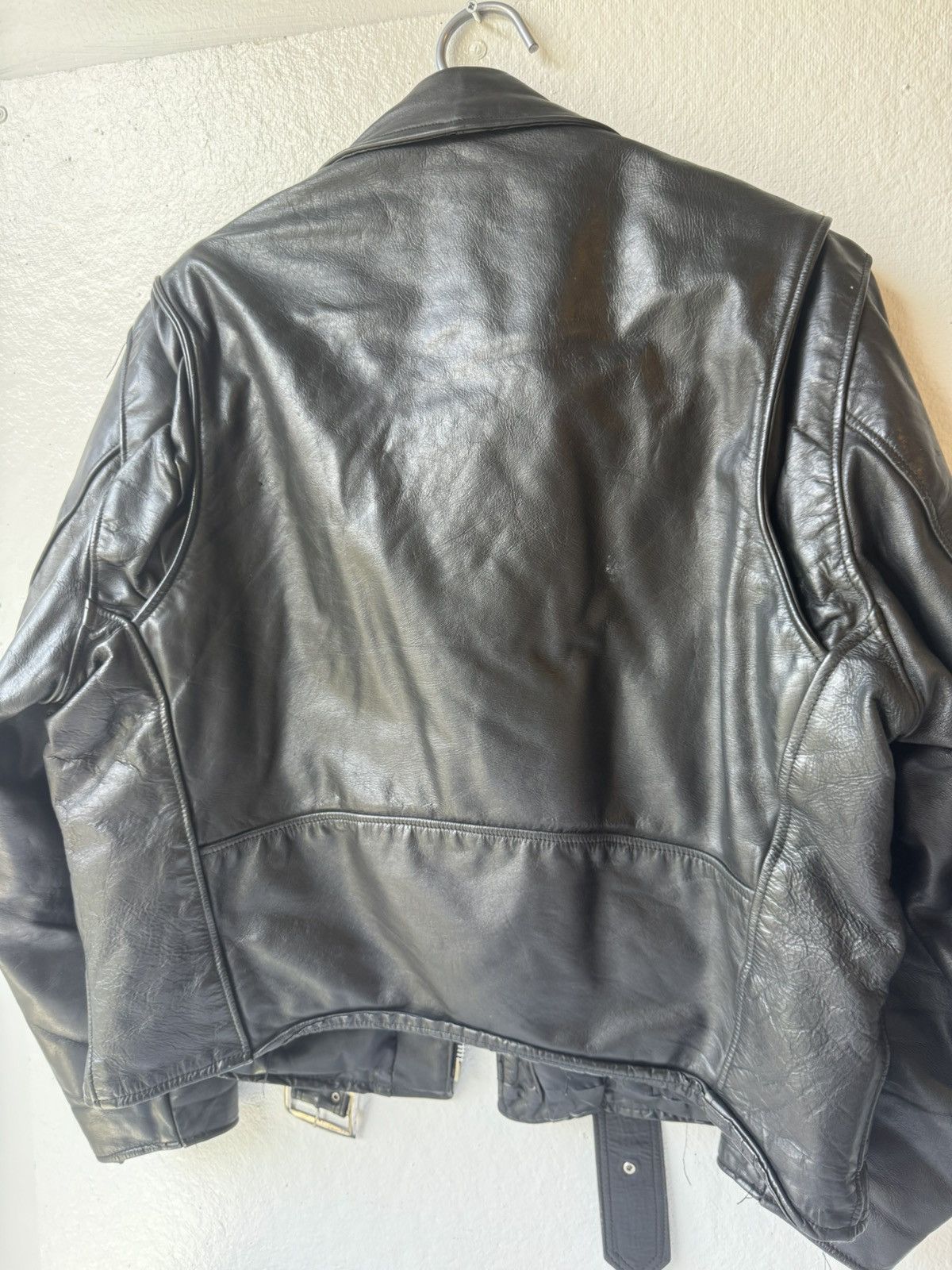 Vintage Vintage 60s Leather Biker Jacket Size US L / EU 52-54 / 3 - 10 Thumbnail