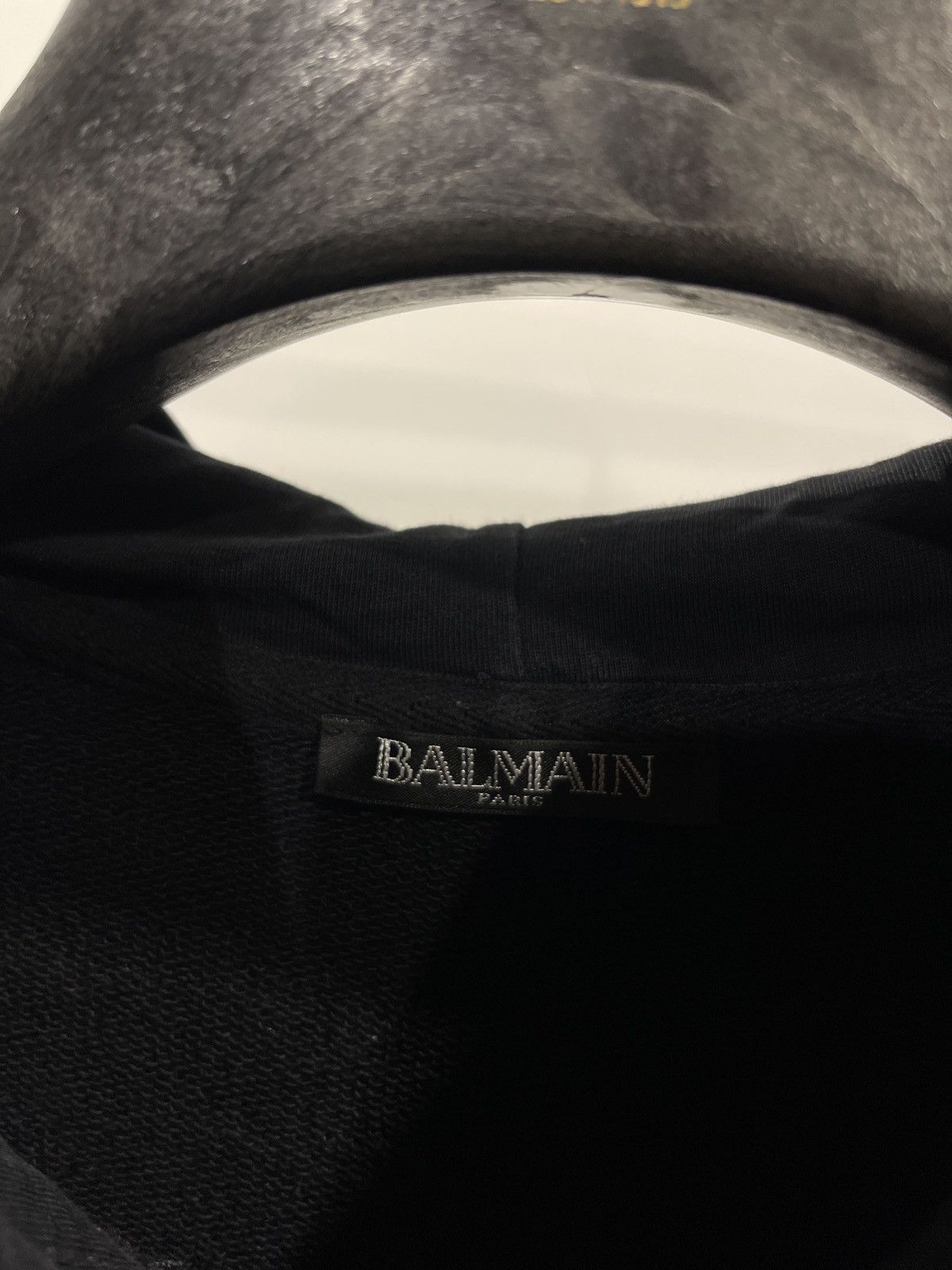 Balmain Balmain black hoodie sweatshirt big logo S Size US S / EU 44-46 / 1 - 6 Thumbnail