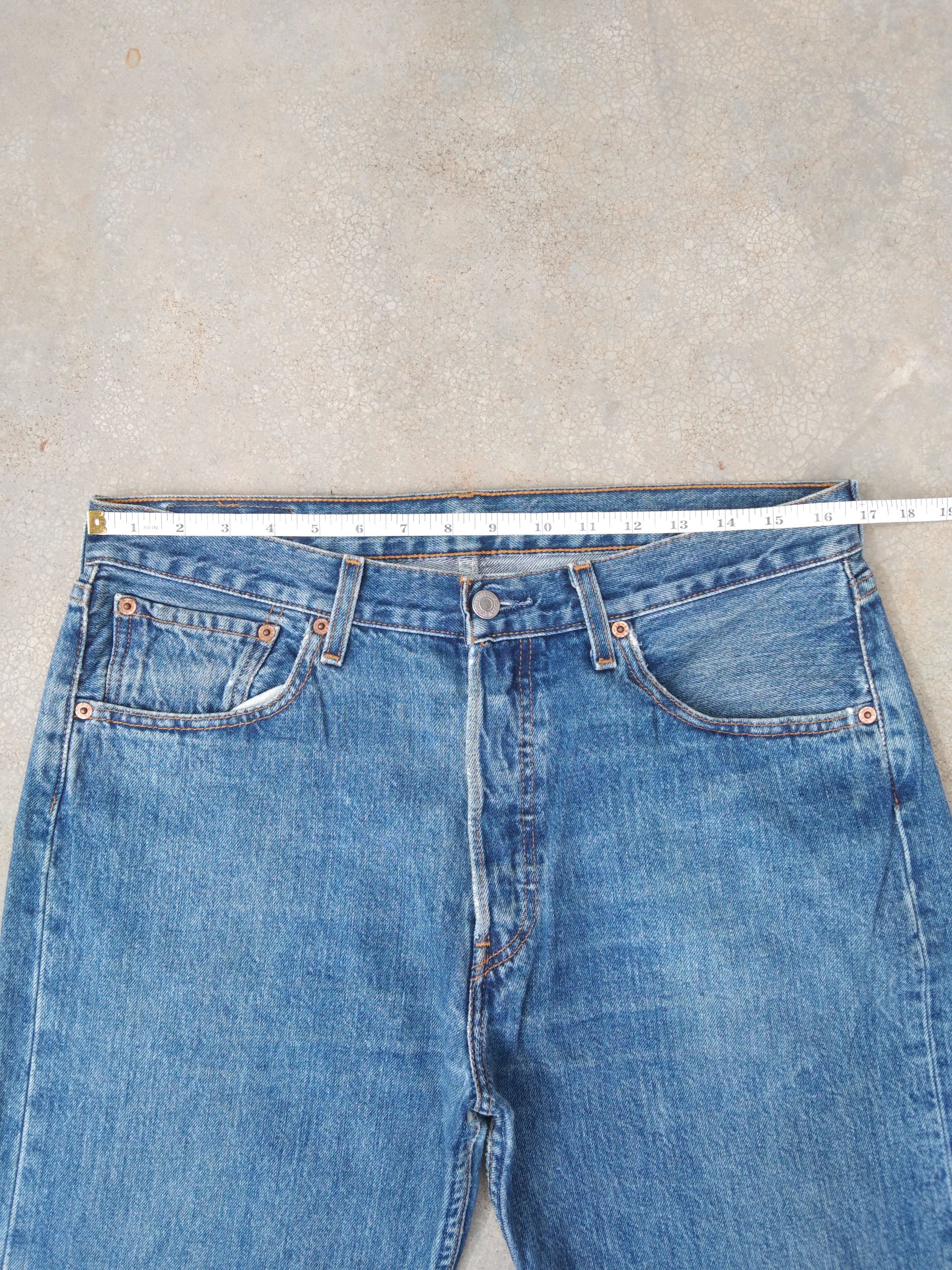 Levi's Vintage Levi's 501 Straight Leg Jeans 33x32 Size US 33 - 6 Thumbnail