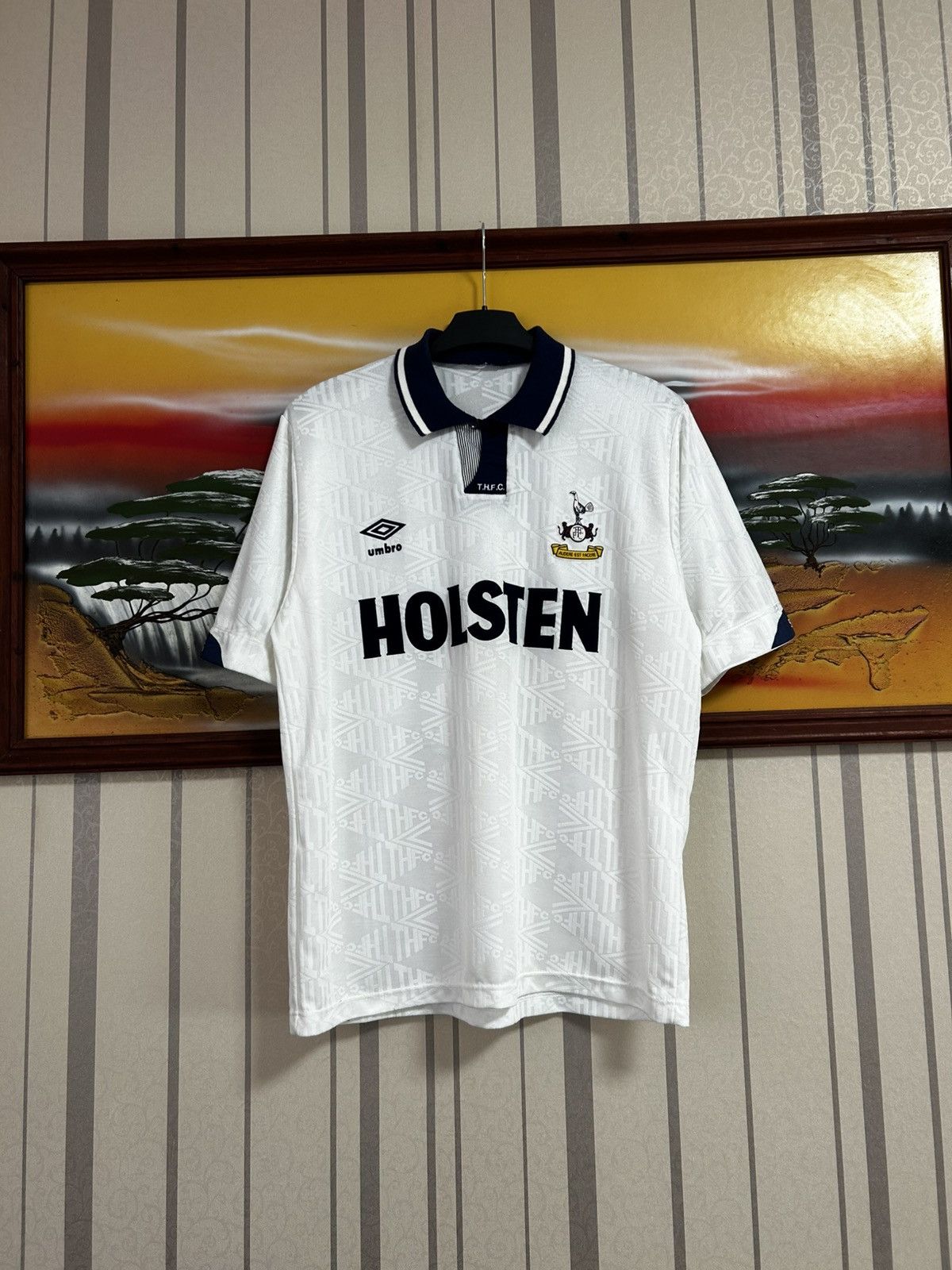 Umbro 1991-93 Tottenham Hotspur Umbro Home Jersey Shirt Mens Size US L / EU 52-54 / 3 - 3 Thumbnail