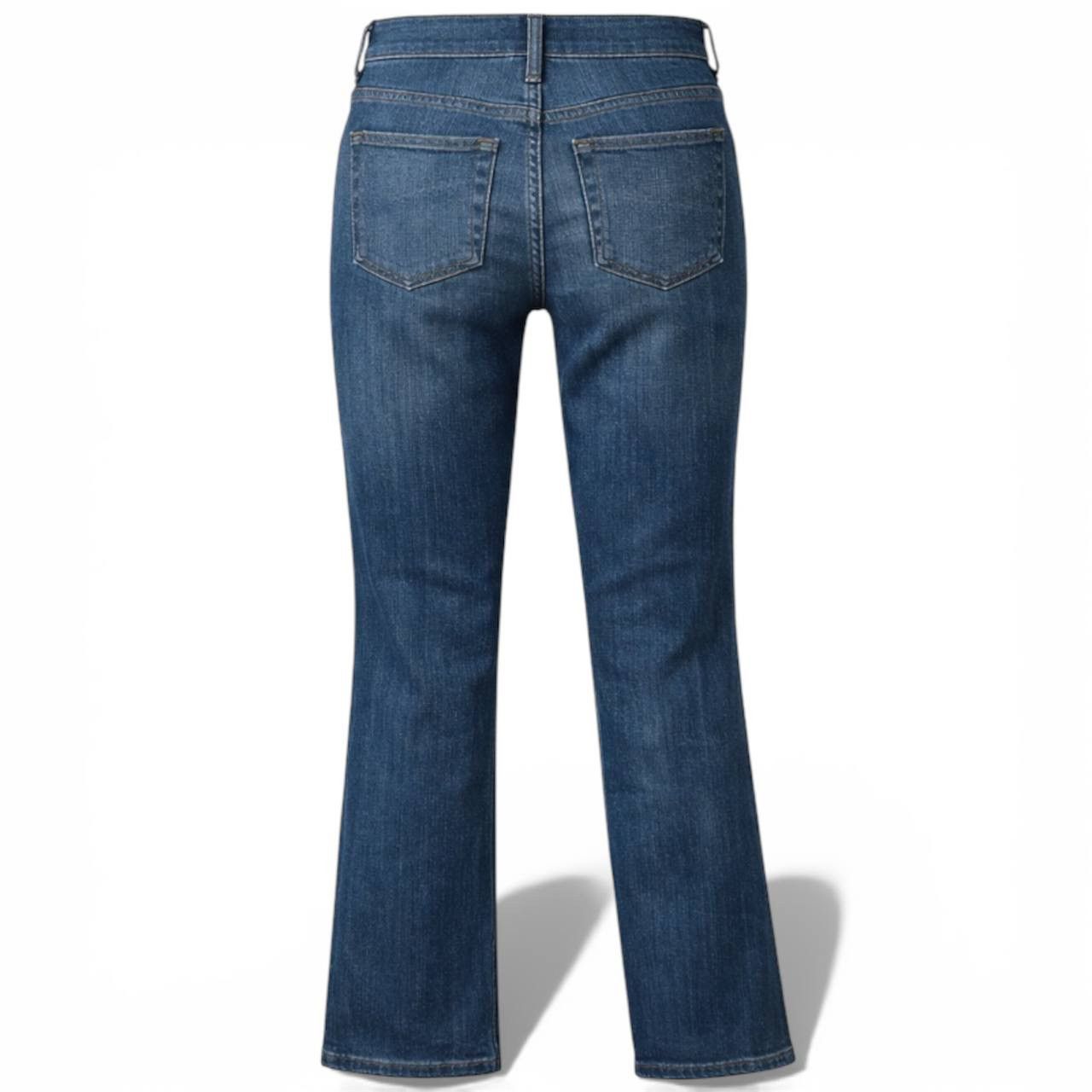 Frame $299 FRAME LE MINI ICON BOOT JEANS WOMENS SIZE 27 BLUE MID Size US 27 - 2 Thumbnail