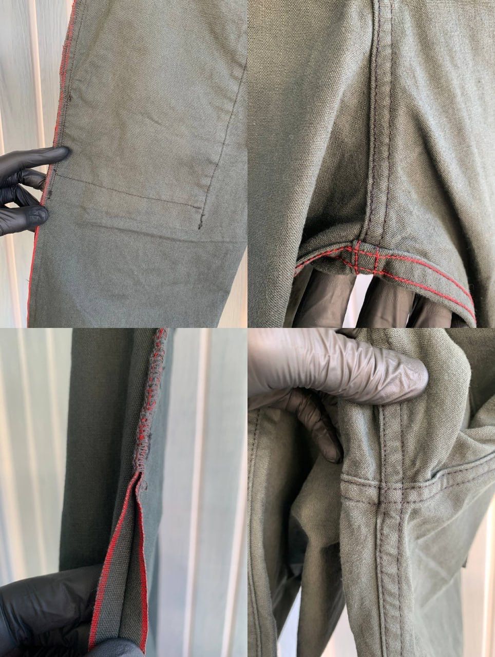 Rogue Territory Rogue Territory USA Green Cotton Tapered Selvedge Trousers Size US 33 - 18 Thumbnail