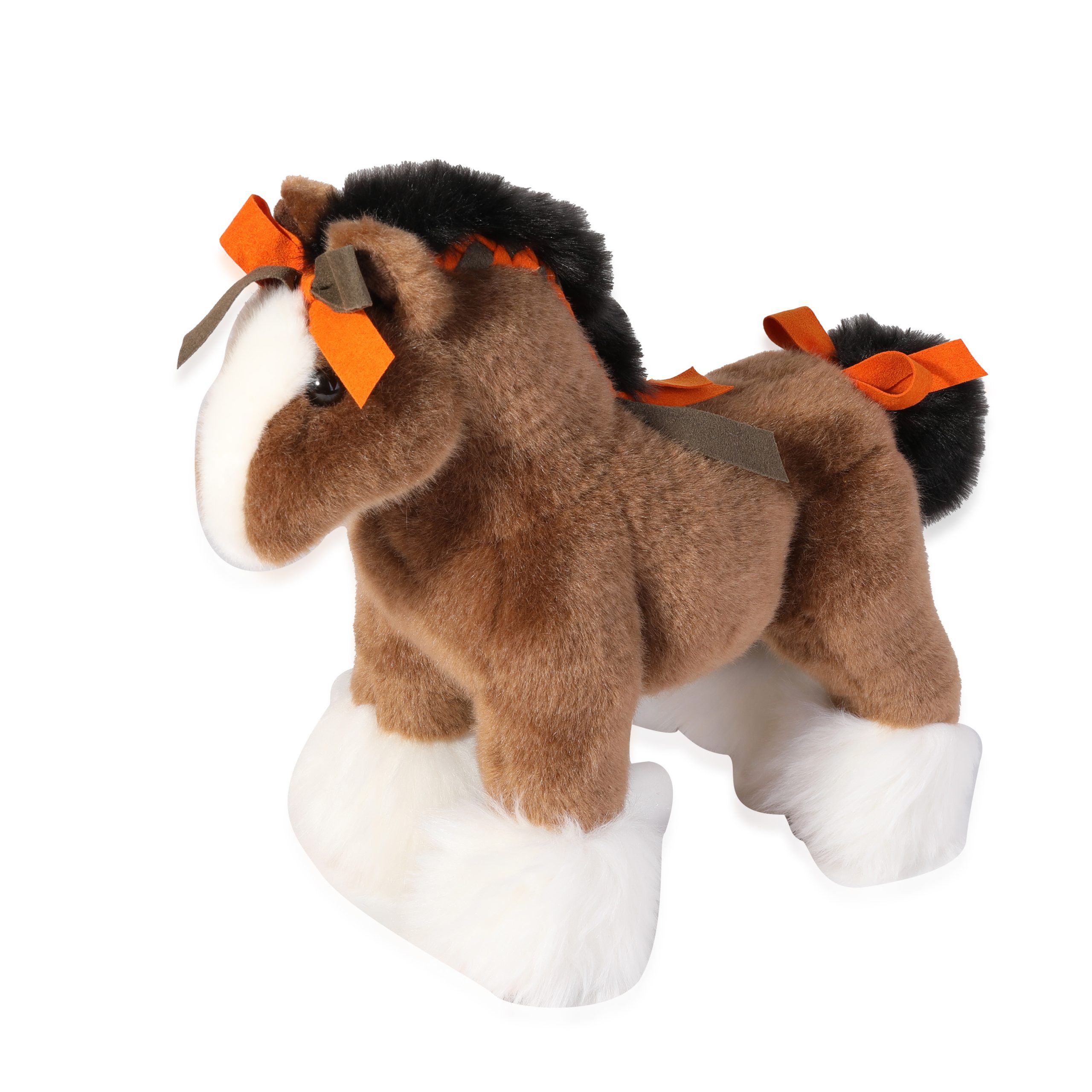 image of Hermes Nib Hermès Hermy Plush Small Horse in Brown, Women's