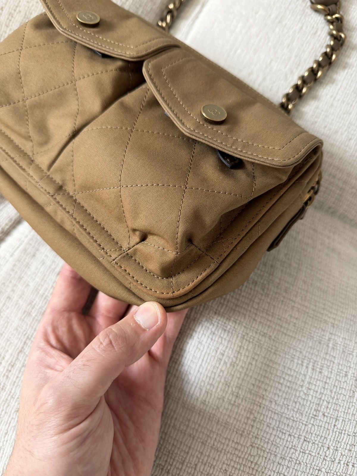 Chanel 20C Cruise Collection Belted Khaki Green / Brown Waist Bag Size ONE SIZE - 7 Thumbnail