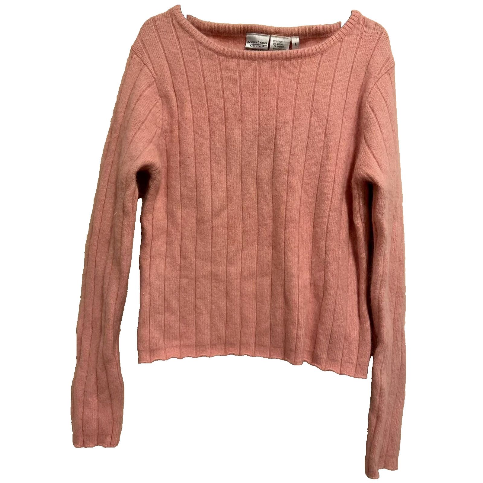 Marc Newson Newport News Angora Lambswol Women's pink top Size L A000160 Size L / US 10 / IT 46 - 2 Thumbnail