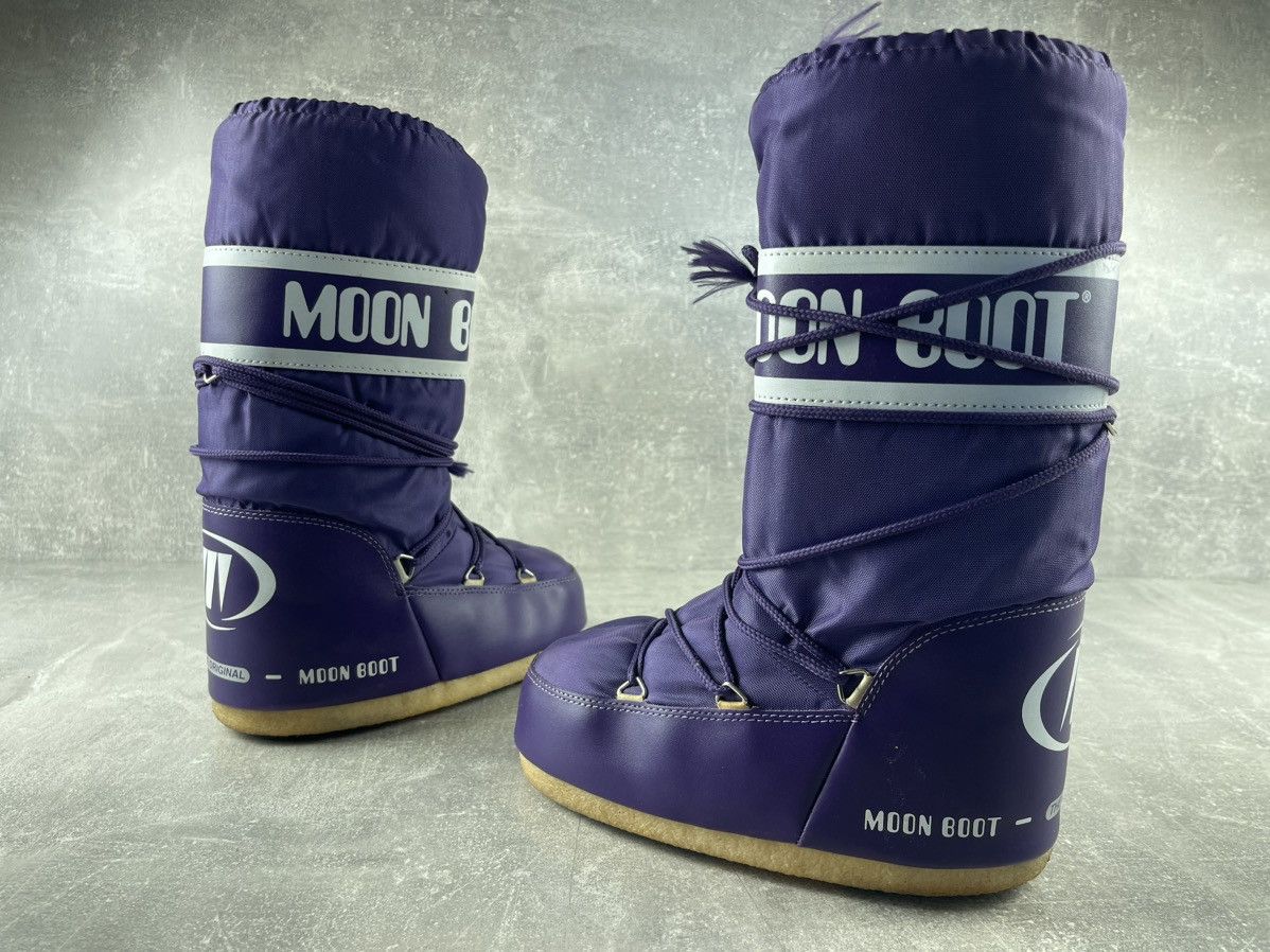Moon Boot Moon Boot The Original Purple Nylon Snow Boots 1990s Size US 7 / IT 37 - 5 Thumbnail