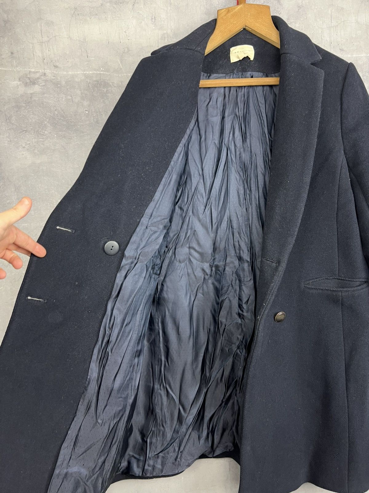 Sezane Sezane MANTEAU JOHNSON coat wool Blue Size 44 Size M / US 6-8 / IT 42-44 - 6 Thumbnail