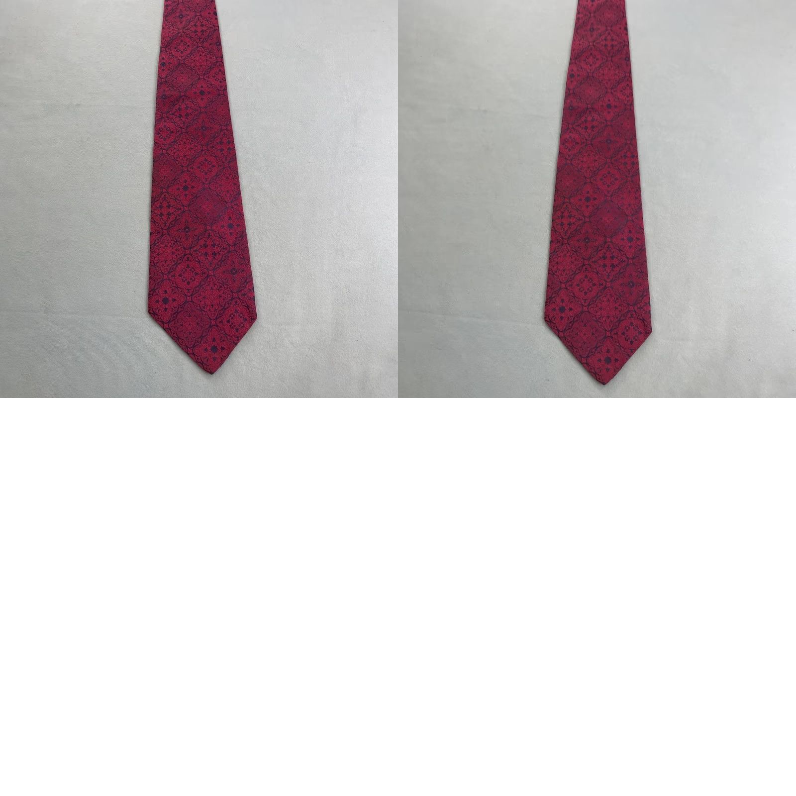 Vintage vtg 1970s Neck Tie Woven Texture Optical Geometric Floral Burst Bright Pink 4x55 Capsule Wide Necktie Size ONE SIZE - 9 Thumbnail