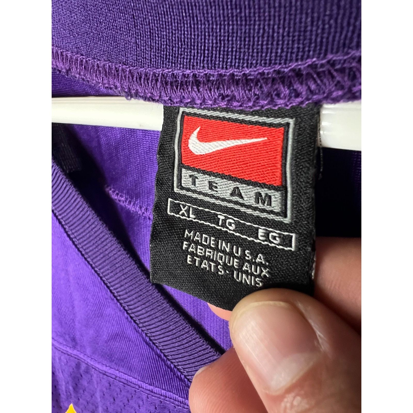 Nike Vintage Nike Minnesota Vikings Purple Chris Carter Jersey 80 Size US XL / EU 56 / 4 - 3 Thumbnail