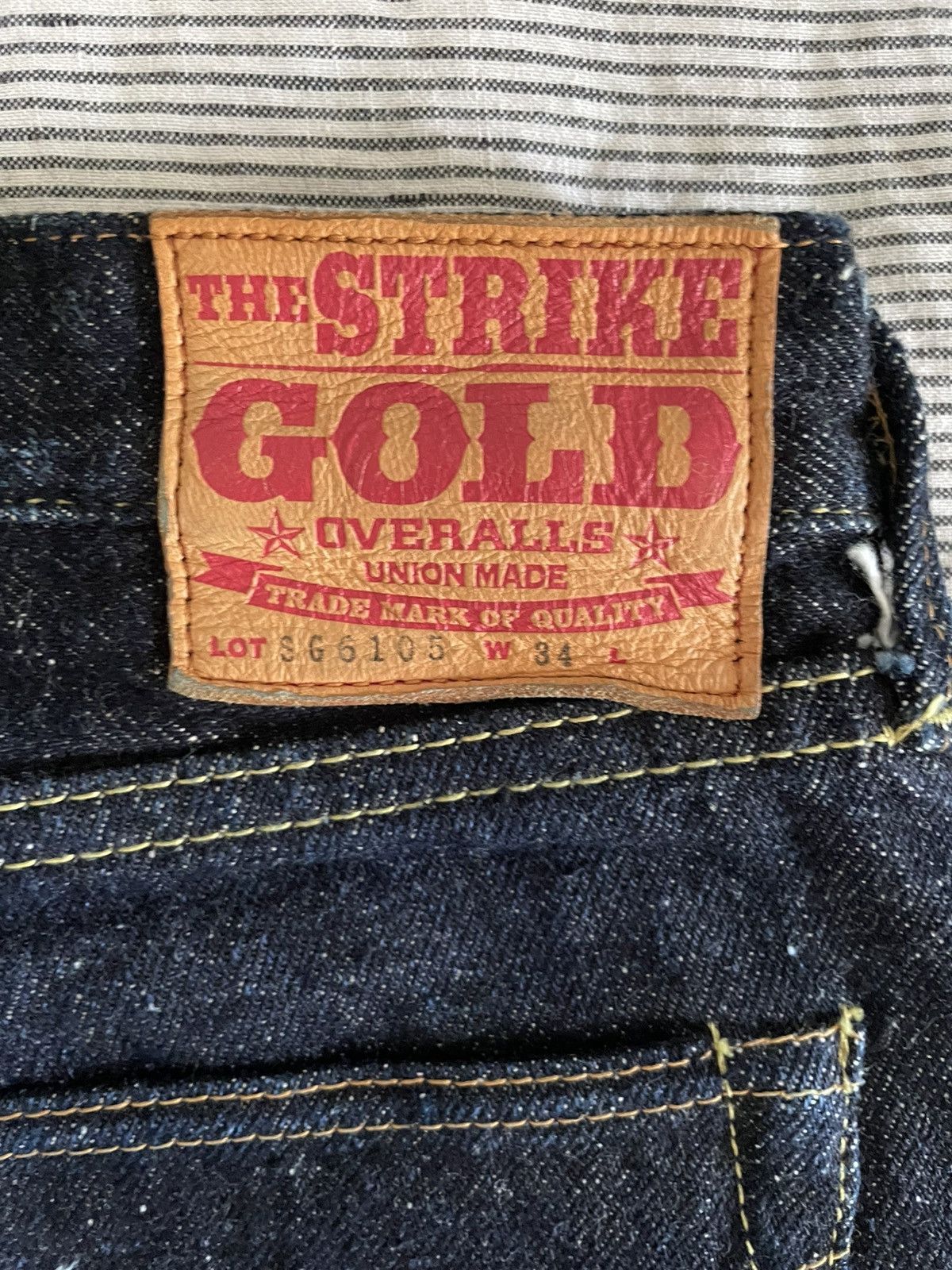The Strike Gold SG6105 Japanese selvedge denim jeans