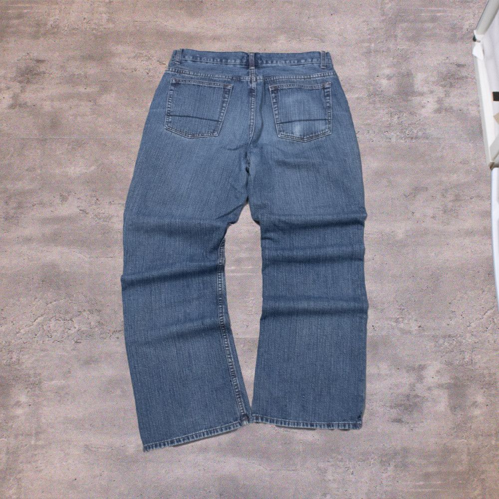 Japanese Brand Vintage Y2K Bluenotes Baggy Mid Wash Wide Leg Denim Jeans Size US 34 / EU 50 - 2 Thumbnail