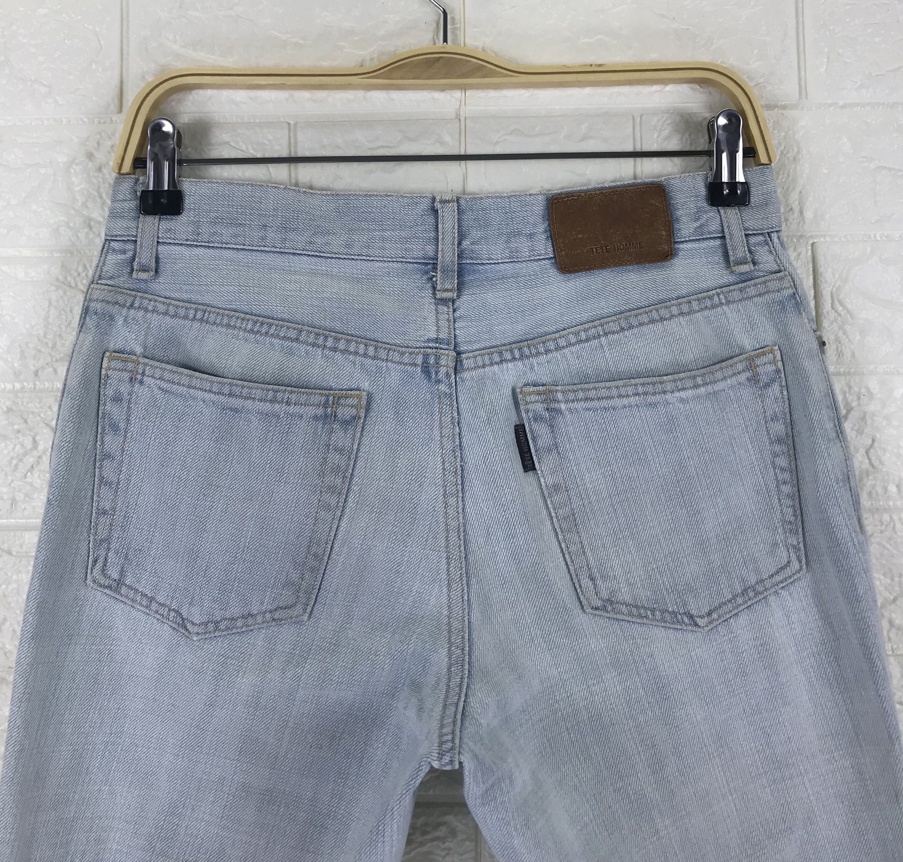 Issey Miyake Tete Homme x Issey Miyake Light Wash Flare Jeans Size US 28 / EU 44 - 6 Thumbnail