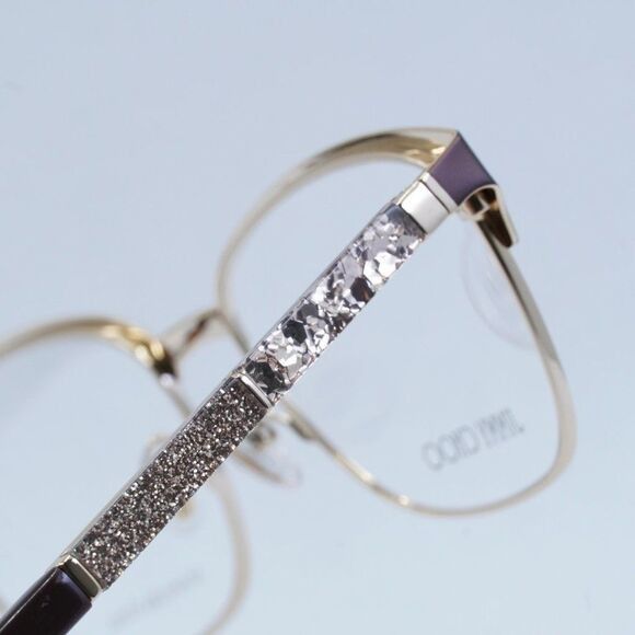 Jimmy Choo Jimmy Choo JC192 04IN 00 Eyeglasses Brown/Gold 54mm Frame Size ONE SIZE - 6 Thumbnail