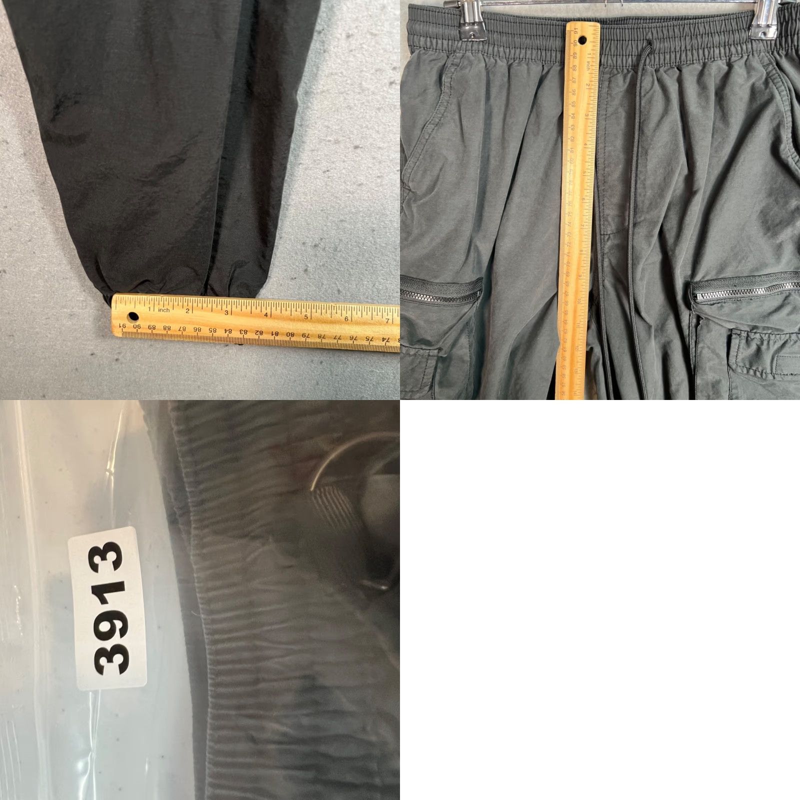 Vintage Standard Cloth Womens Cargo Jogger Pants M Black Cotton Blend Pockets 26in Inseam 29in Tapered Casual Vintage No Size 32" / US 10 / IT 46 - 8 Thumbnail