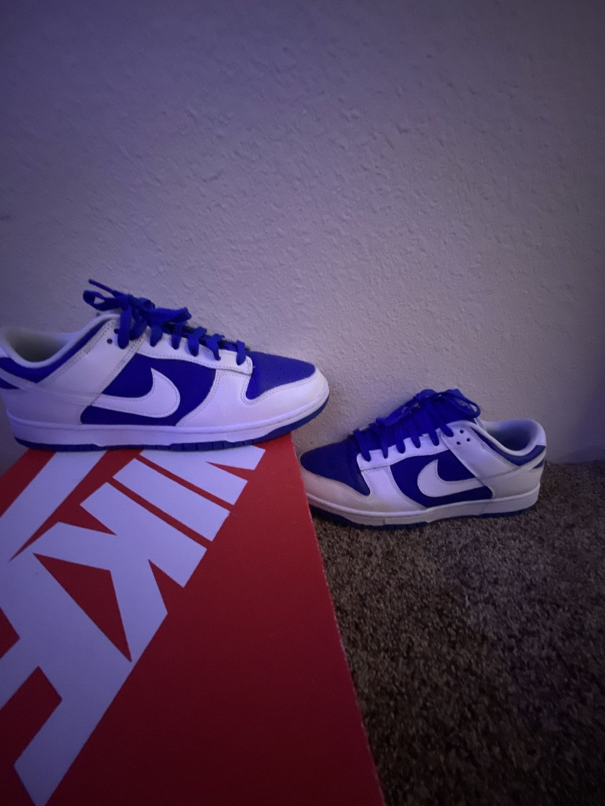Nike Nike Dunk Racer Blue White Size US 10.5 / EU 43-44 - 2 Thumbnail