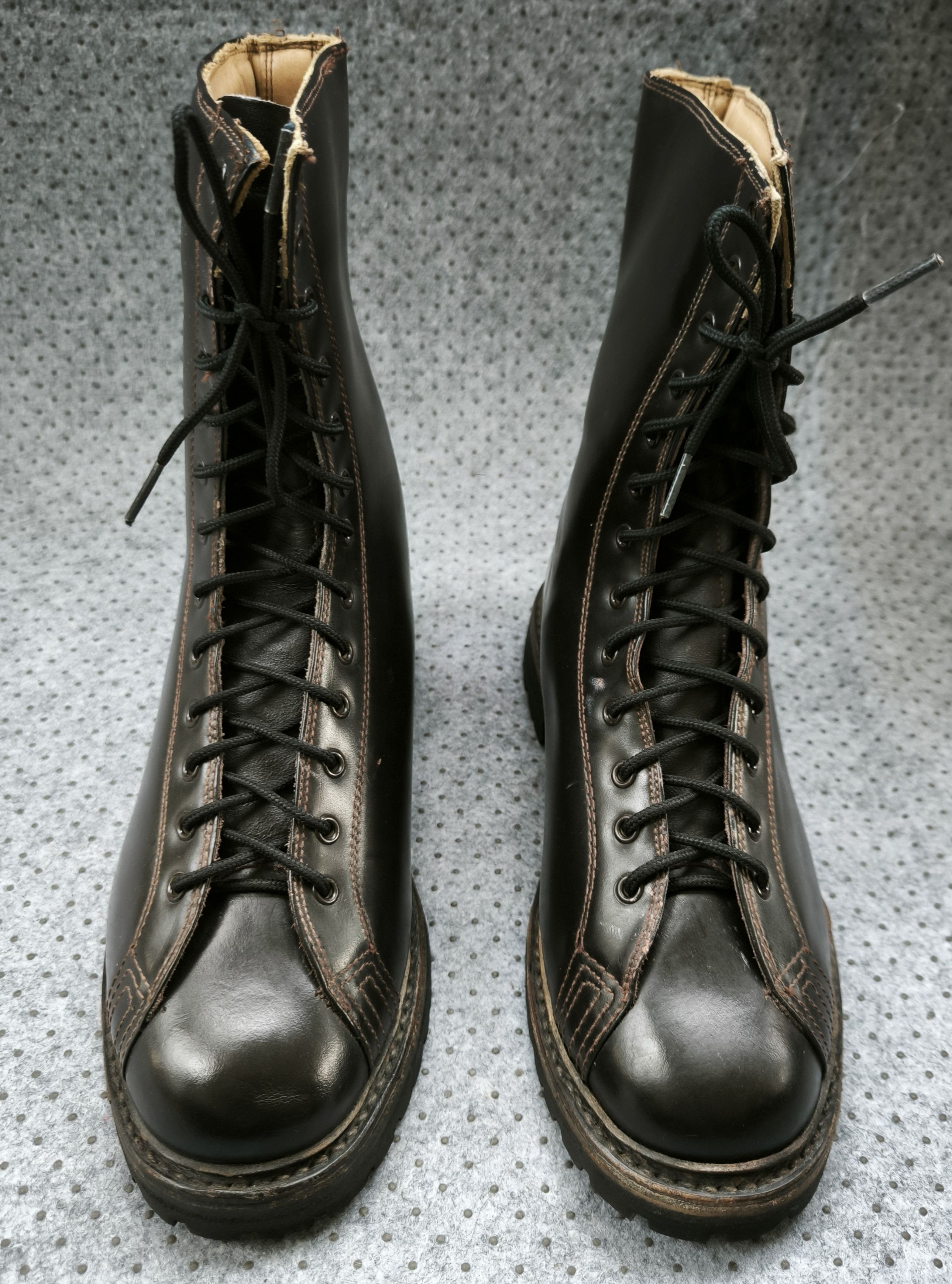 Vintage Vtg 80's DERISI SUD Italian military combat boots DAVOS sole Size US 8.5 / EU 41-42 - 3 Thumbnail