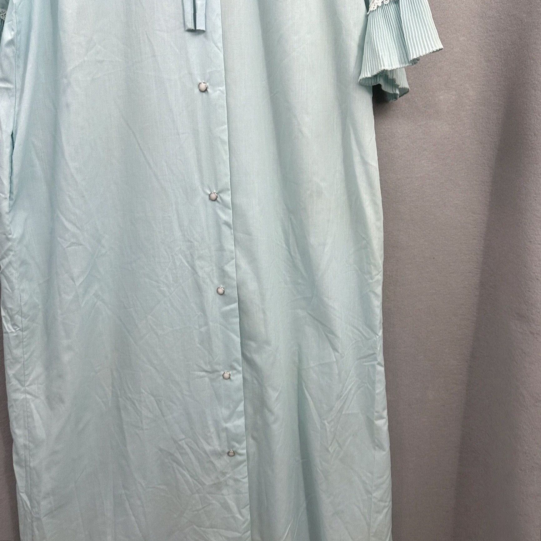 Vintage VINTAGE Smart Time Dress Womens 12 Blue 1970s Cottagecore Arts & Crafts Men/Women? Size L / US 10 / IT 46 - 6 Thumbnail