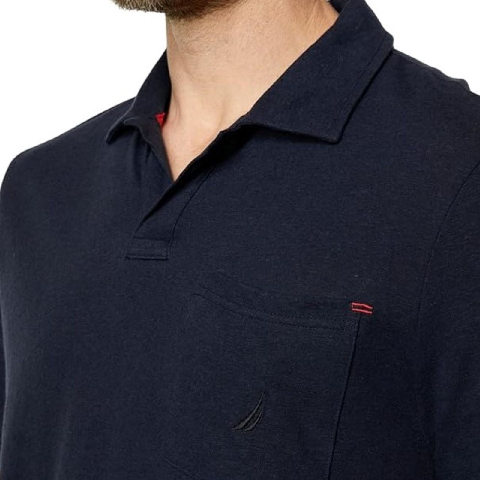 Nautica Nautica Men's Dark Navy Classic Fit Polo T-shirt Size M Size US M / EU 48-50 / 2 - 3 Thumbnail