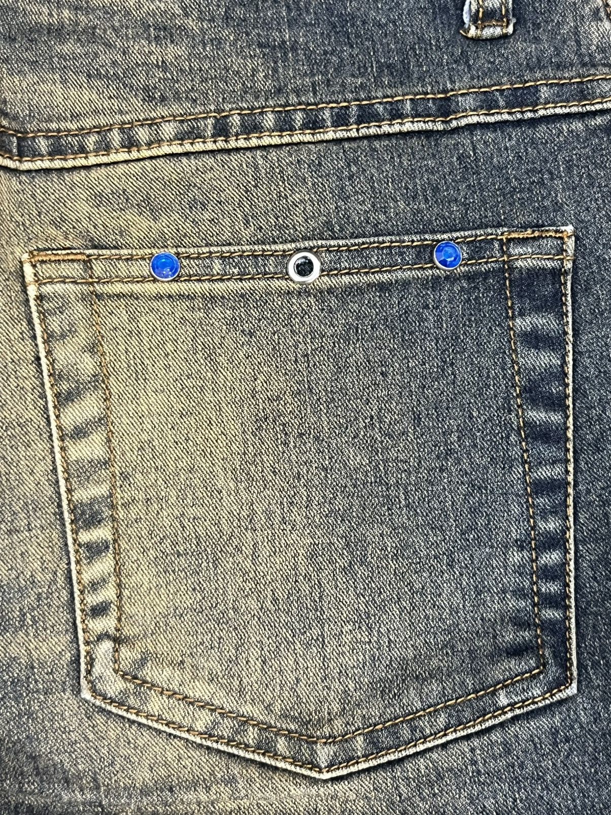 Japanese Brand Japan Hot Ballooning Mud Wash Studded Flared Jeans Size US 30 / EU 46 - 14 Thumbnail