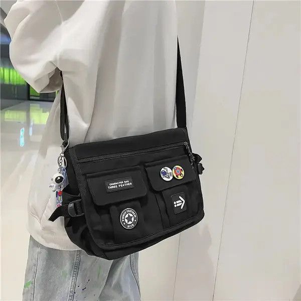 Cartoon Harajuku Hip Hop Style Messenger Military Bag