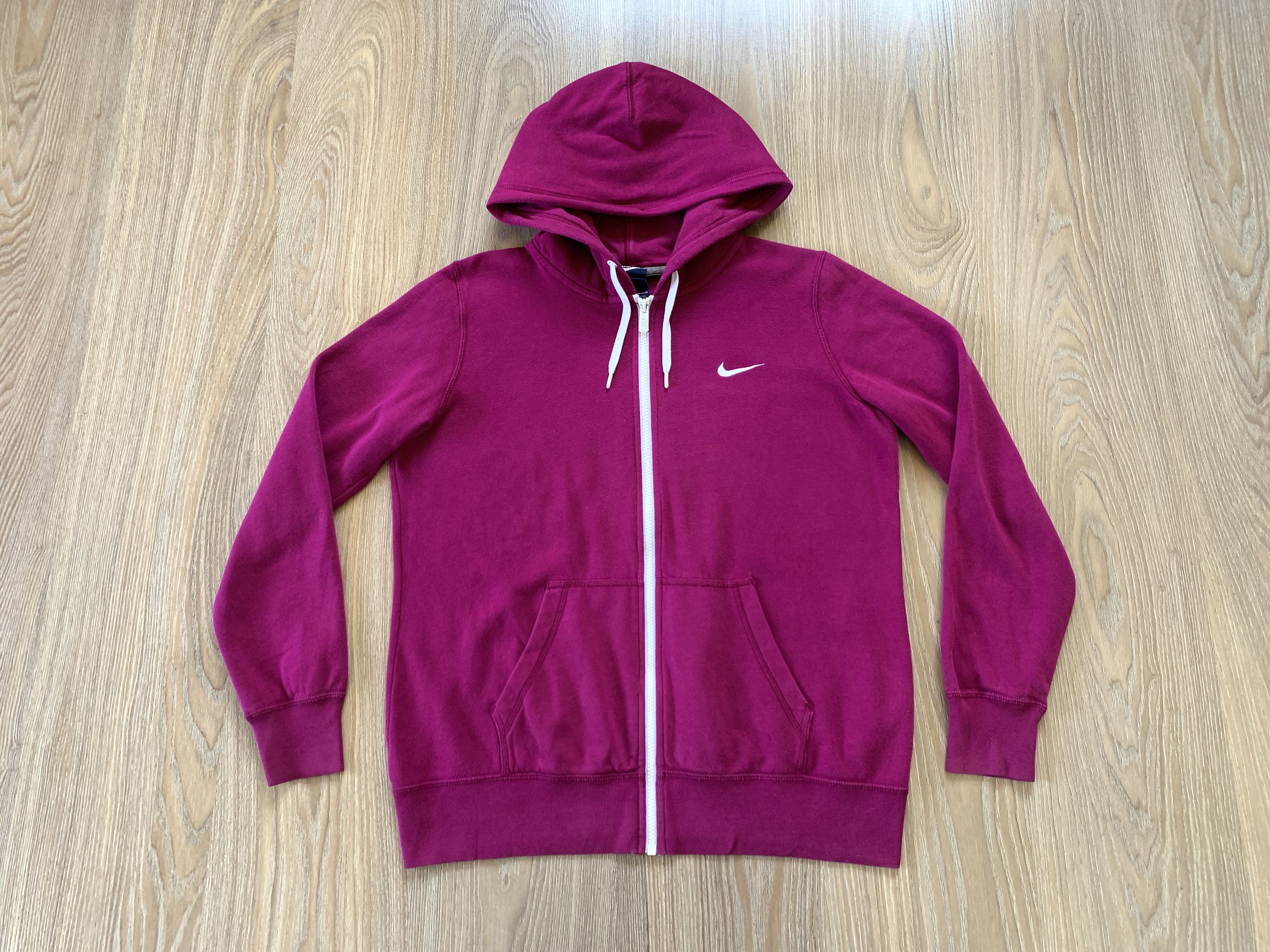 Nike × Vintage Nike Womens Cotton Purple Zip Hoodie Size L / US 10 / IT 46 - 2 Thumbnail