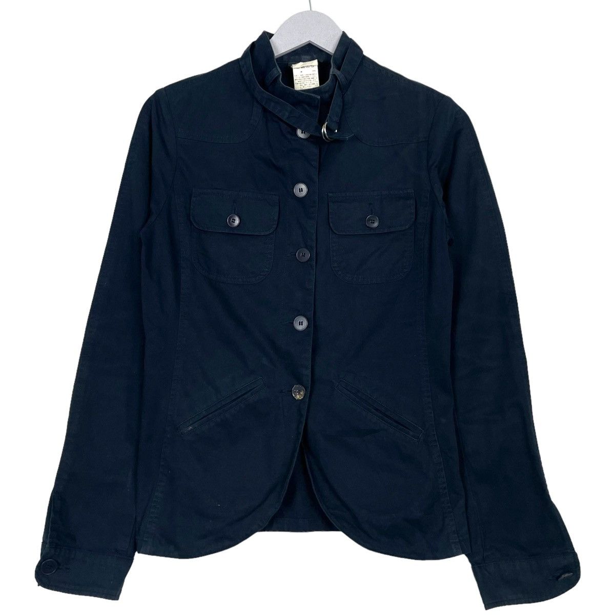 Designer × agnes b. 💥AGNES B NAVY BUTTON JACKET Size S / US 4 / IT 40 - 1 Thumbnail