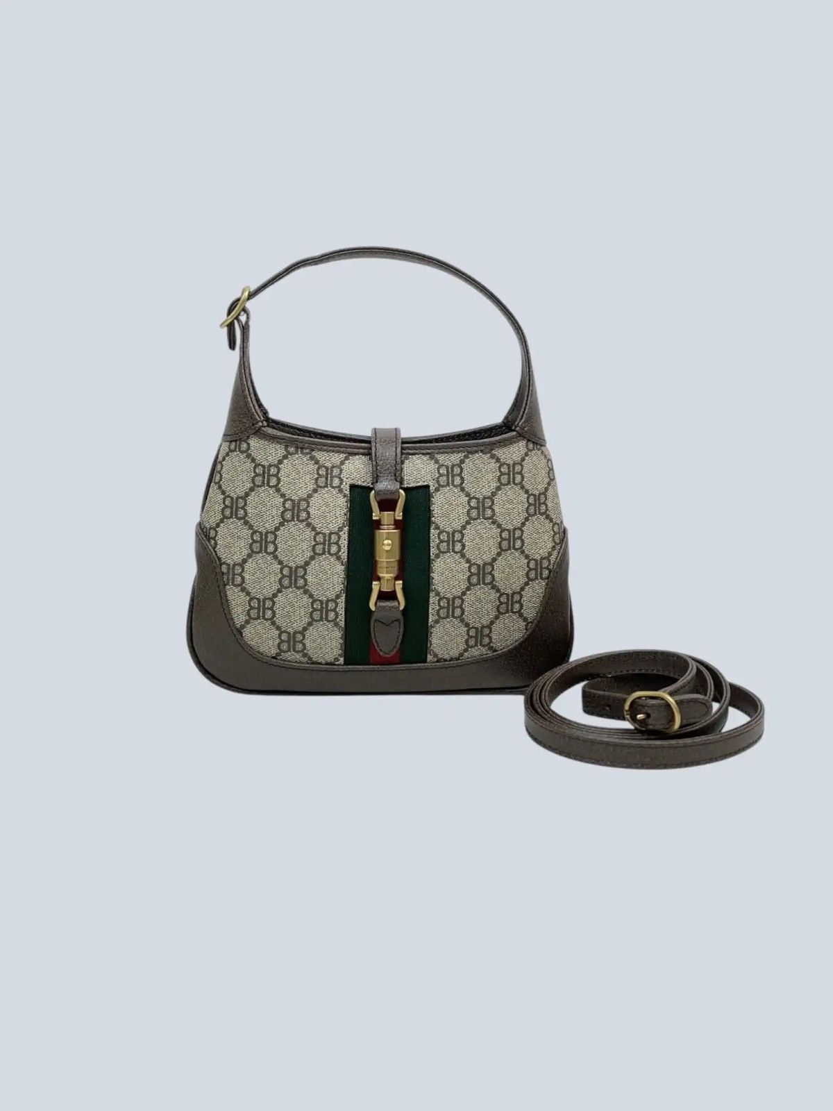 Gucci x Balenciaga Jackie 1961 Mini bag in Monogram.