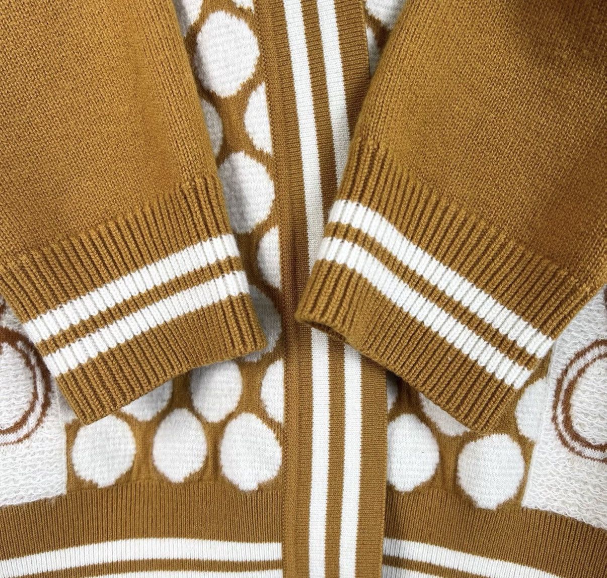 Hermes Hermes orange polka dot wool cardigan K12 Size XS / US 0-2 / IT 36-38 - 5 Thumbnail
