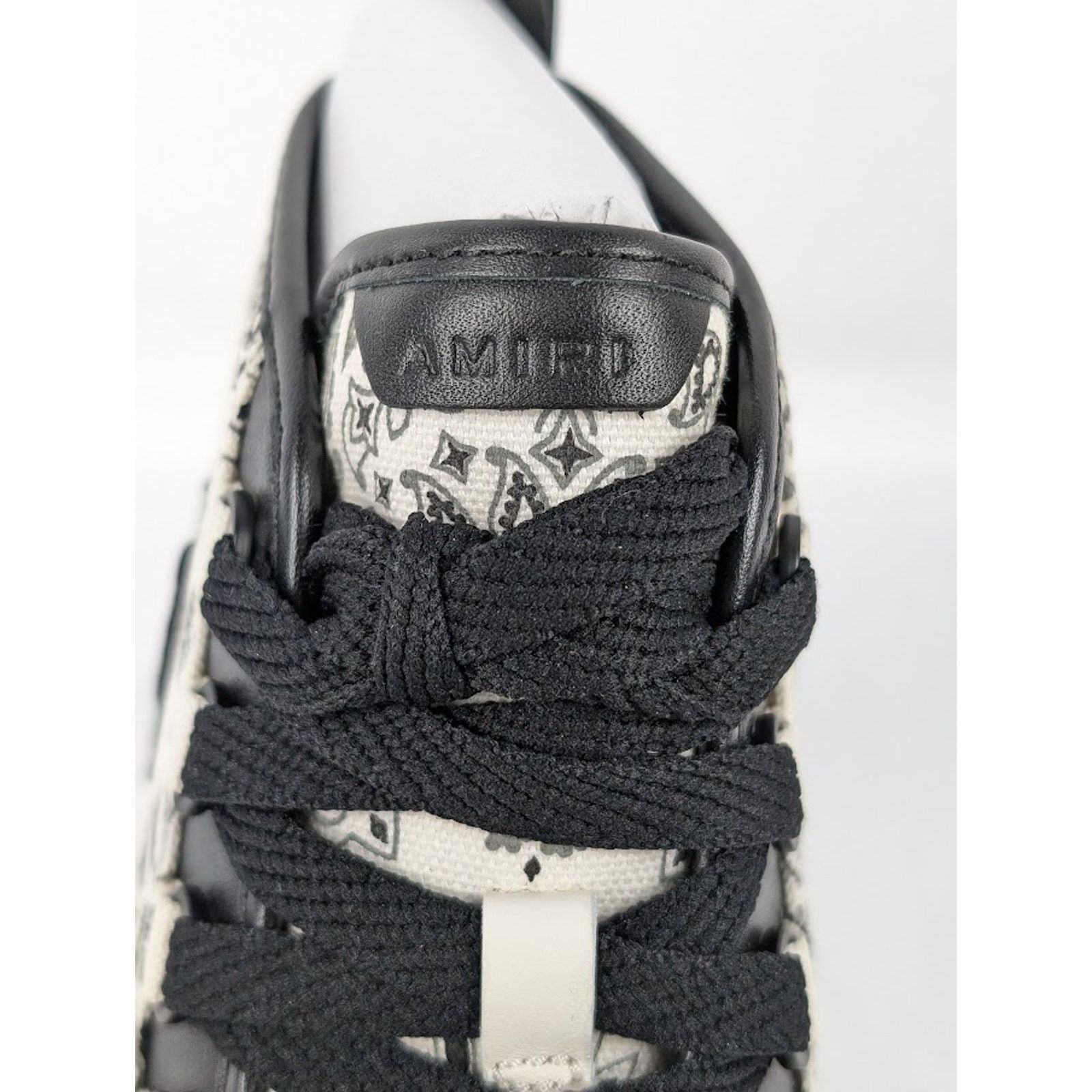 Amiri o1rshd1 Bandana MA Court High Sneakers in White/Black Size US 13 / EU 46 - 8 Thumbnail