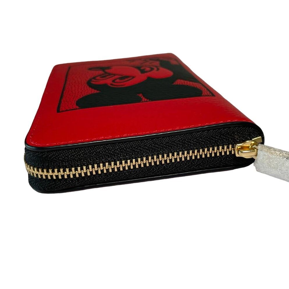 Coach Coach Disney Mickey Keith Haring Medium Id Zip Wallet Size ONE SIZE - 6 Thumbnail