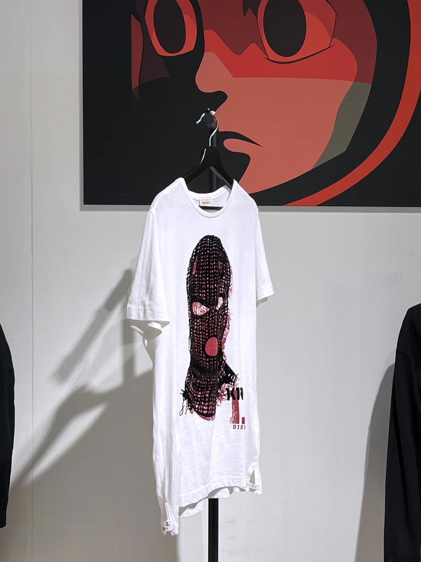 Diesel Diesel Masked Figure Short Sleeve Tee Q13 Size US L / EU 52-54 / 3 - 3 Thumbnail