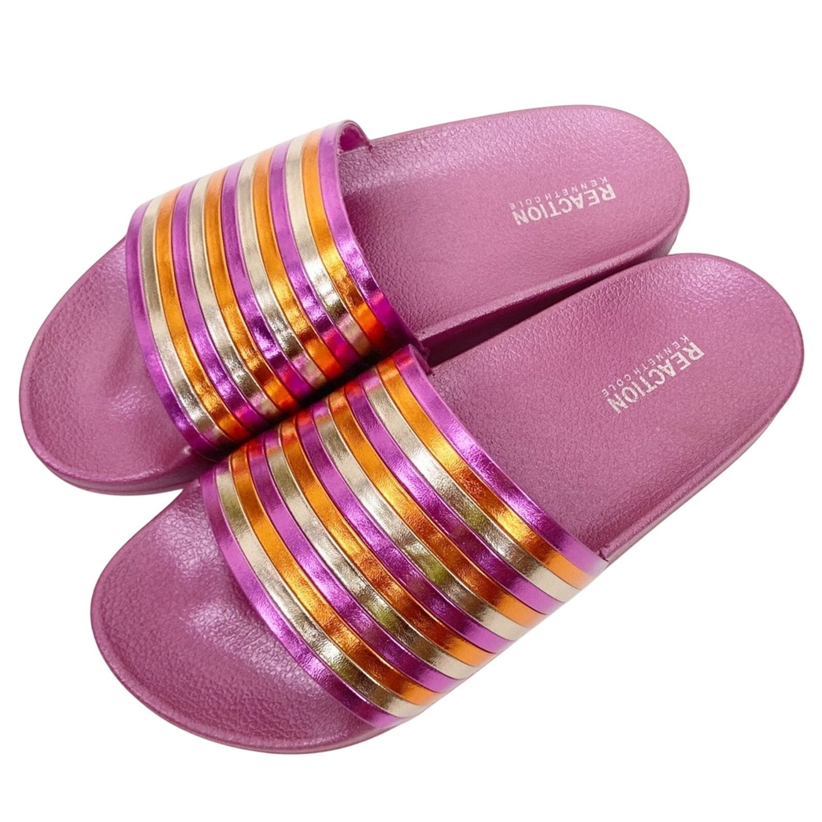 Other Kenneth Cole Reaction Pool Pipes Pink Slides Sz 7 Size US 7 / IT 37 - 2 Thumbnail