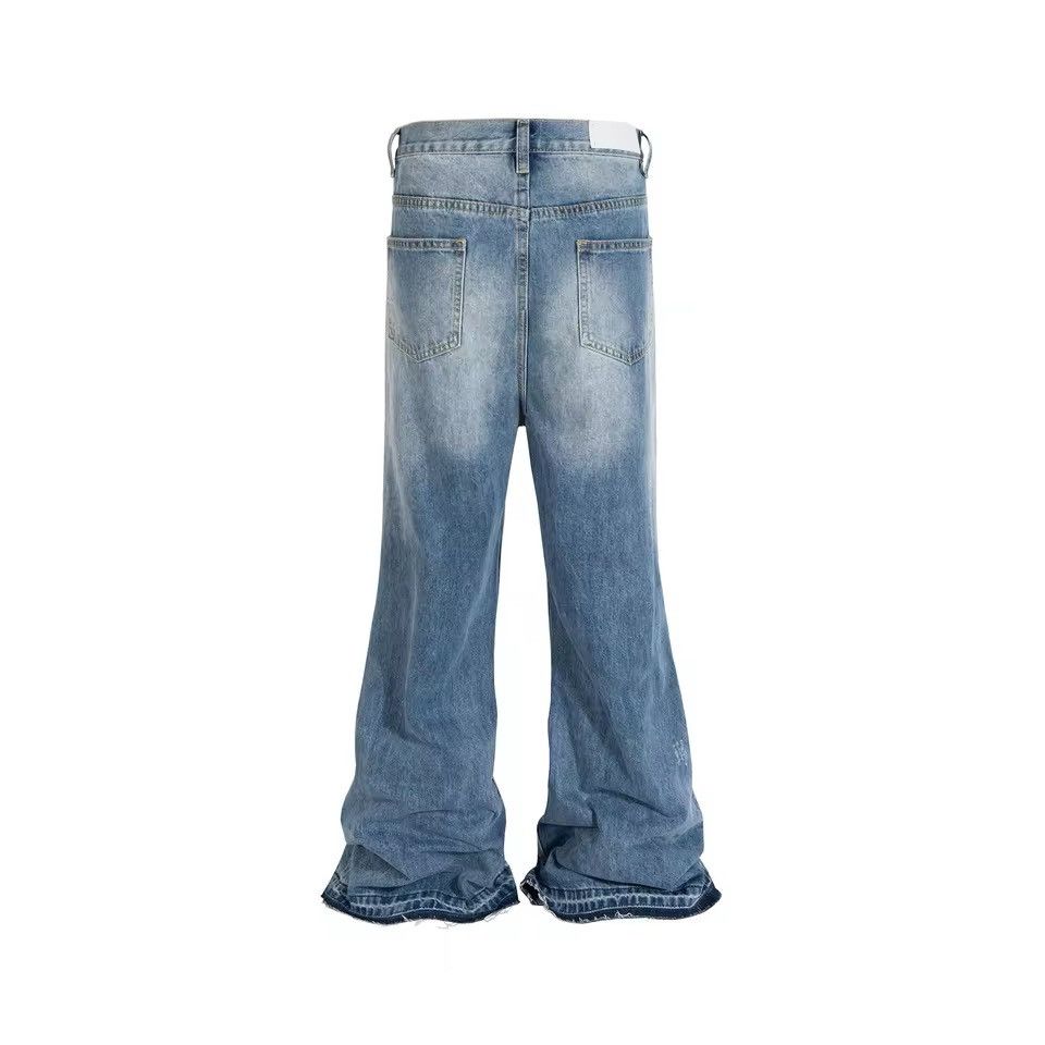 Denime × Japanese Brand Tassel Frayed Damaged Hole Baggy Jeans Size US 31 - 6 Thumbnail