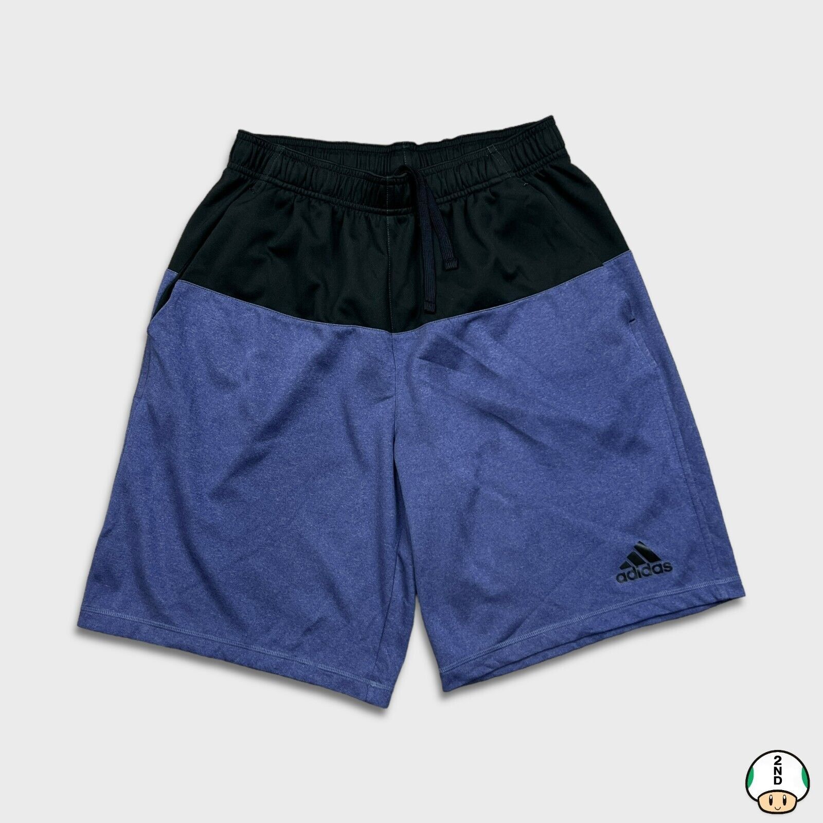 Adidas × Vintage Adidas Shorts Medium Stripes Spellout Climate Pocketed Pants Size US 27 - 1 Thumbnail