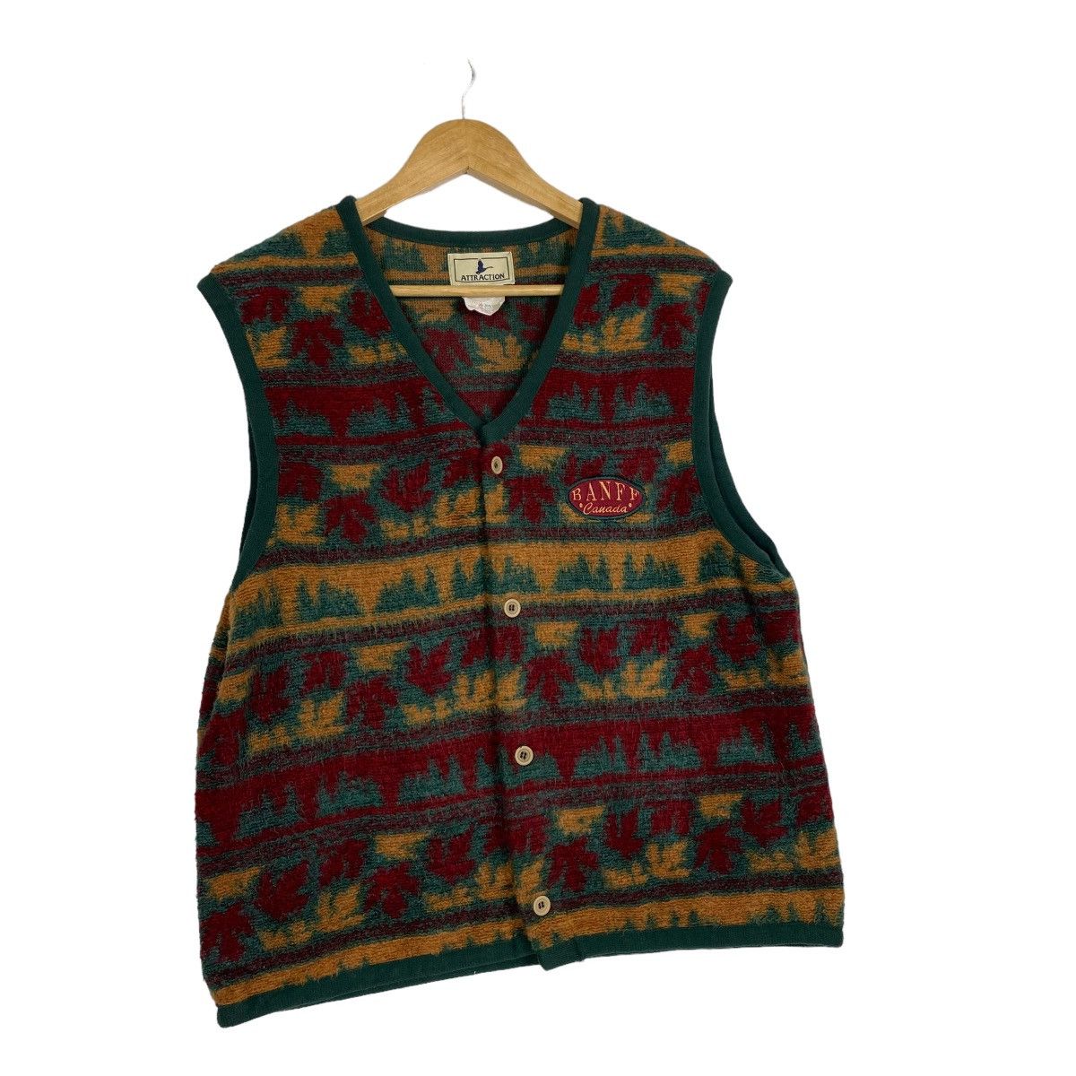 Roots Vintage Banff Canada Fleece Vest Size US M / EU 48-50 / 2 - 3 Thumbnail