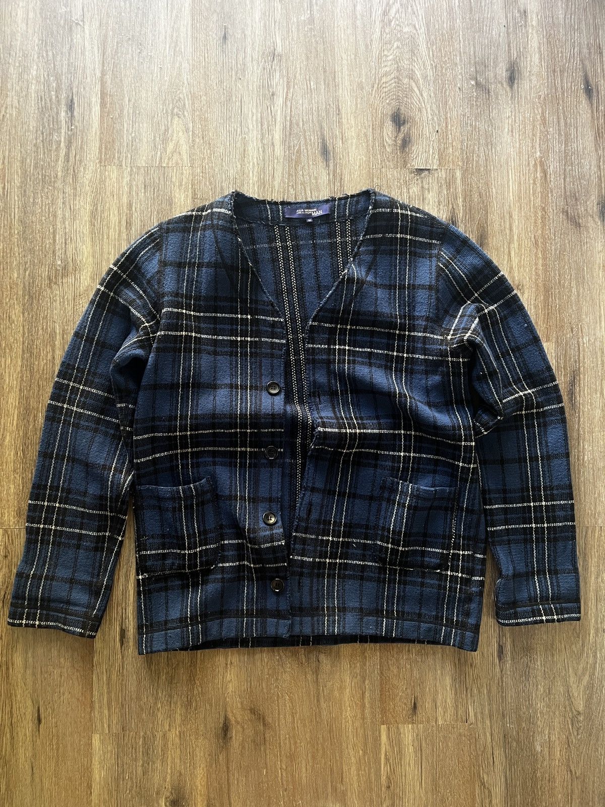 Comme des Garcons Comme des garcon Plaid Wool Cardigan Size US M / EU 48-50 / 2 - 1 Thumbnail